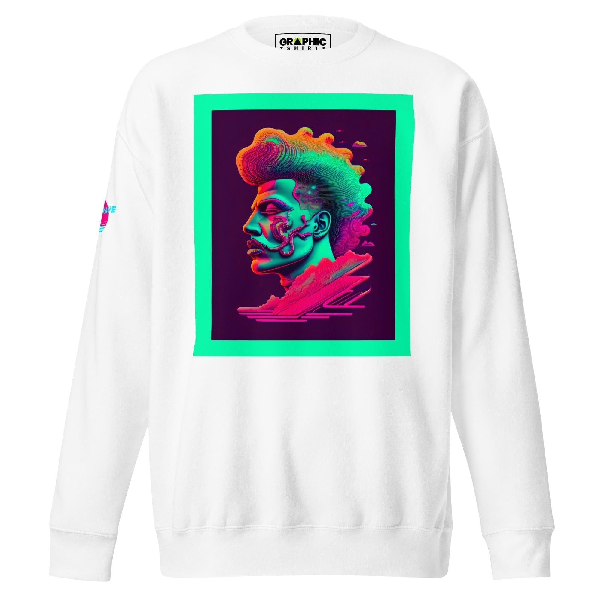 GRAPHIC T-SHIRTS White / S Unisex Premium Sweatshirt - Vaporwave Series v.14