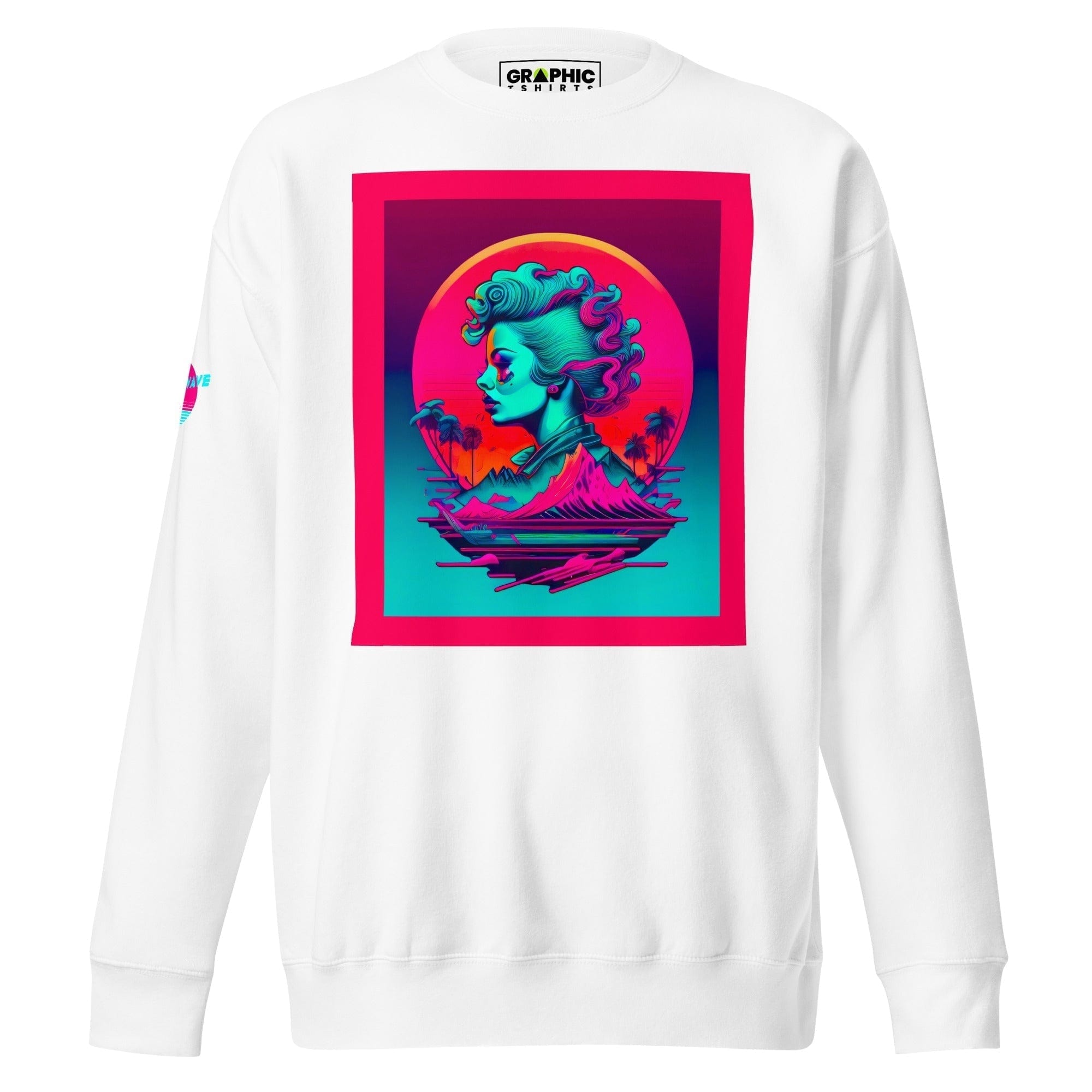 GRAPHIC T-SHIRTS White / S Unisex Premium Sweatshirt - Vaporwave Series v.25