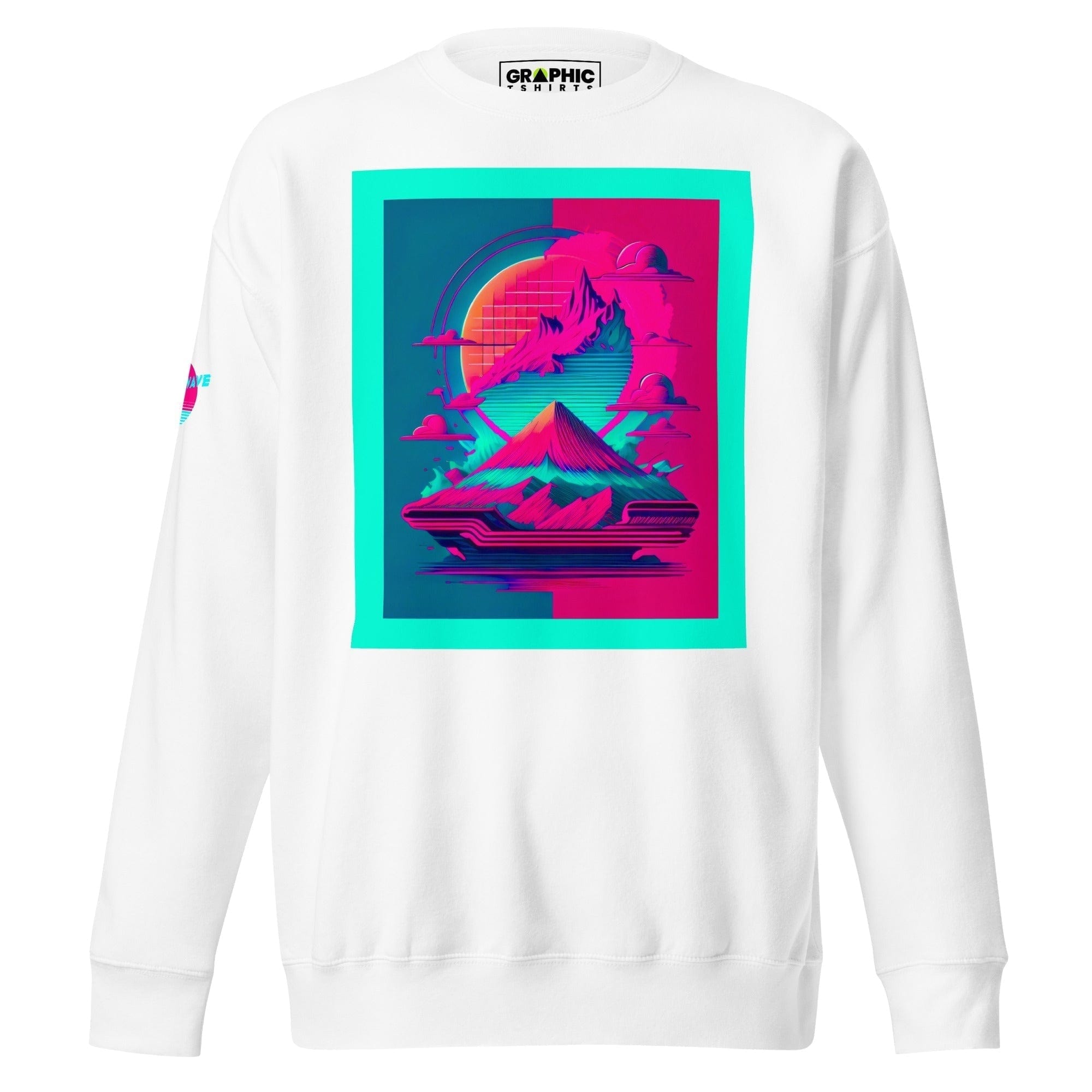 GRAPHIC T-SHIRTS White / S Unisex Premium Sweatshirt - Vaporwave Series v.28