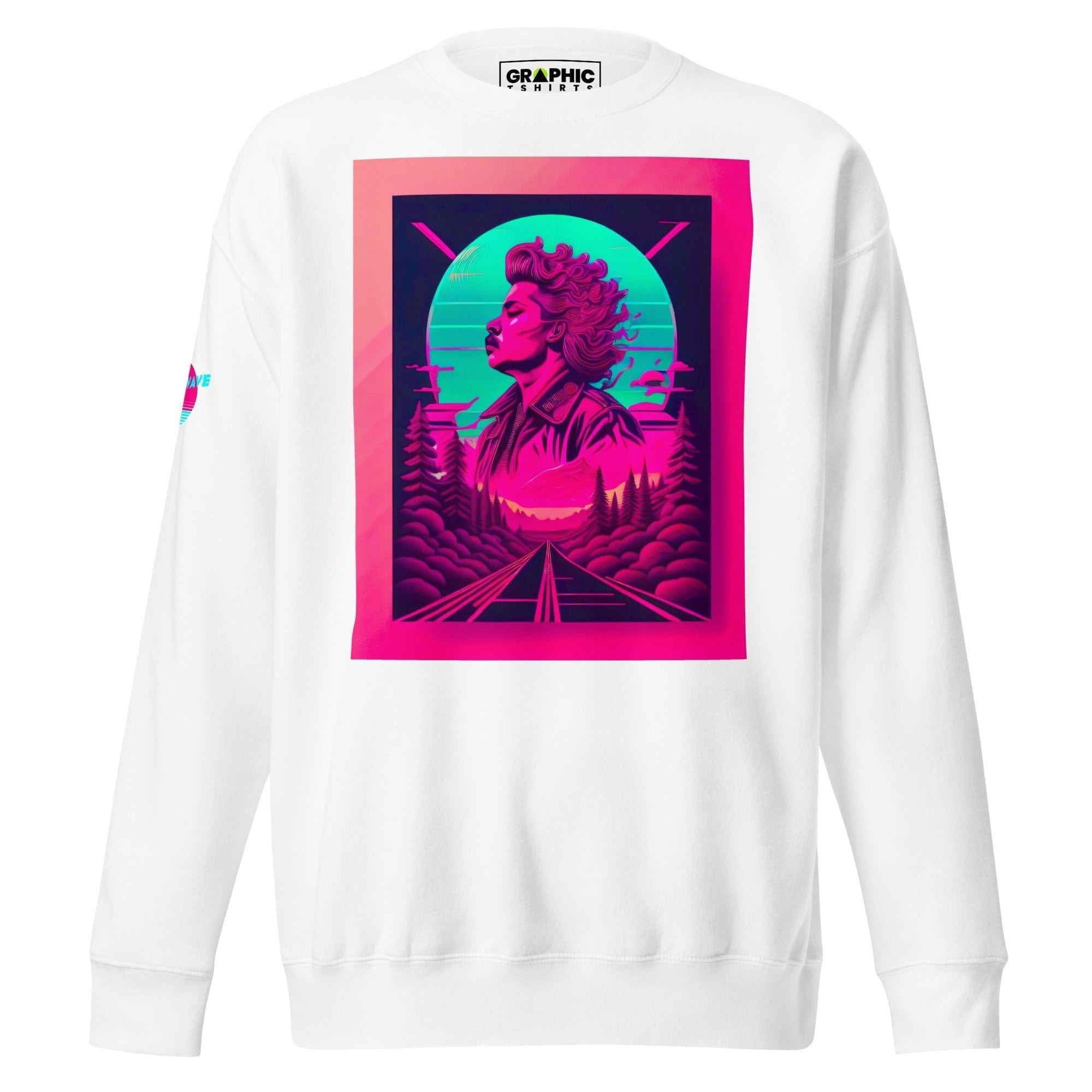 GRAPHIC T-SHIRTS White / S Unisex Premium Sweatshirt - Vaporwave Series v.30