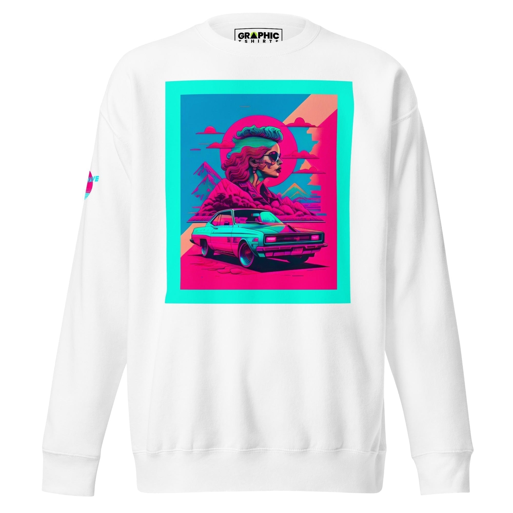 GRAPHIC T-SHIRTS White / S Unisex Premium Sweatshirt - Vaporwave Series v.32