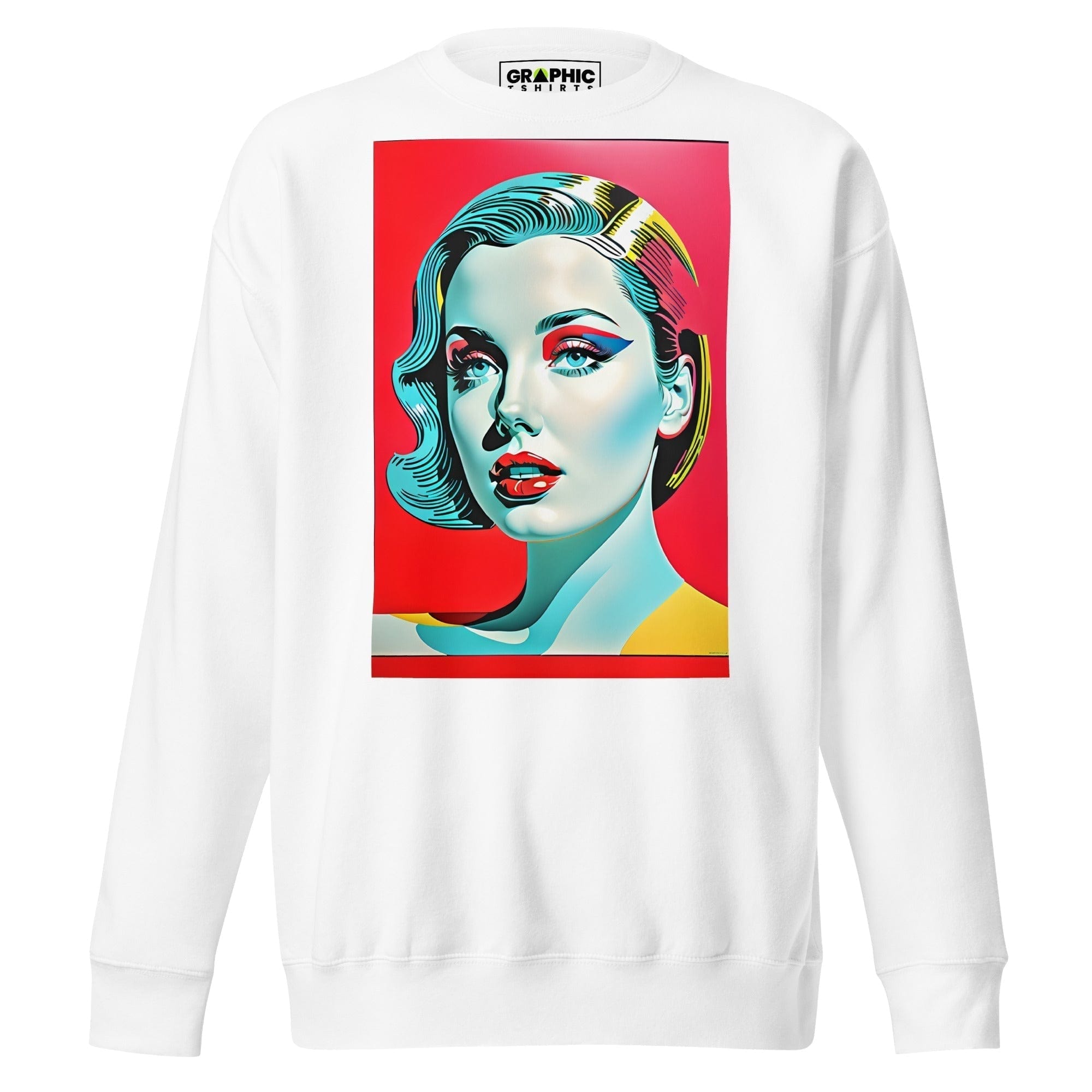 GRAPHIC T-SHIRTS White / S Unisex Premium Sweatshirt - Vintage American Superstar Series v.13