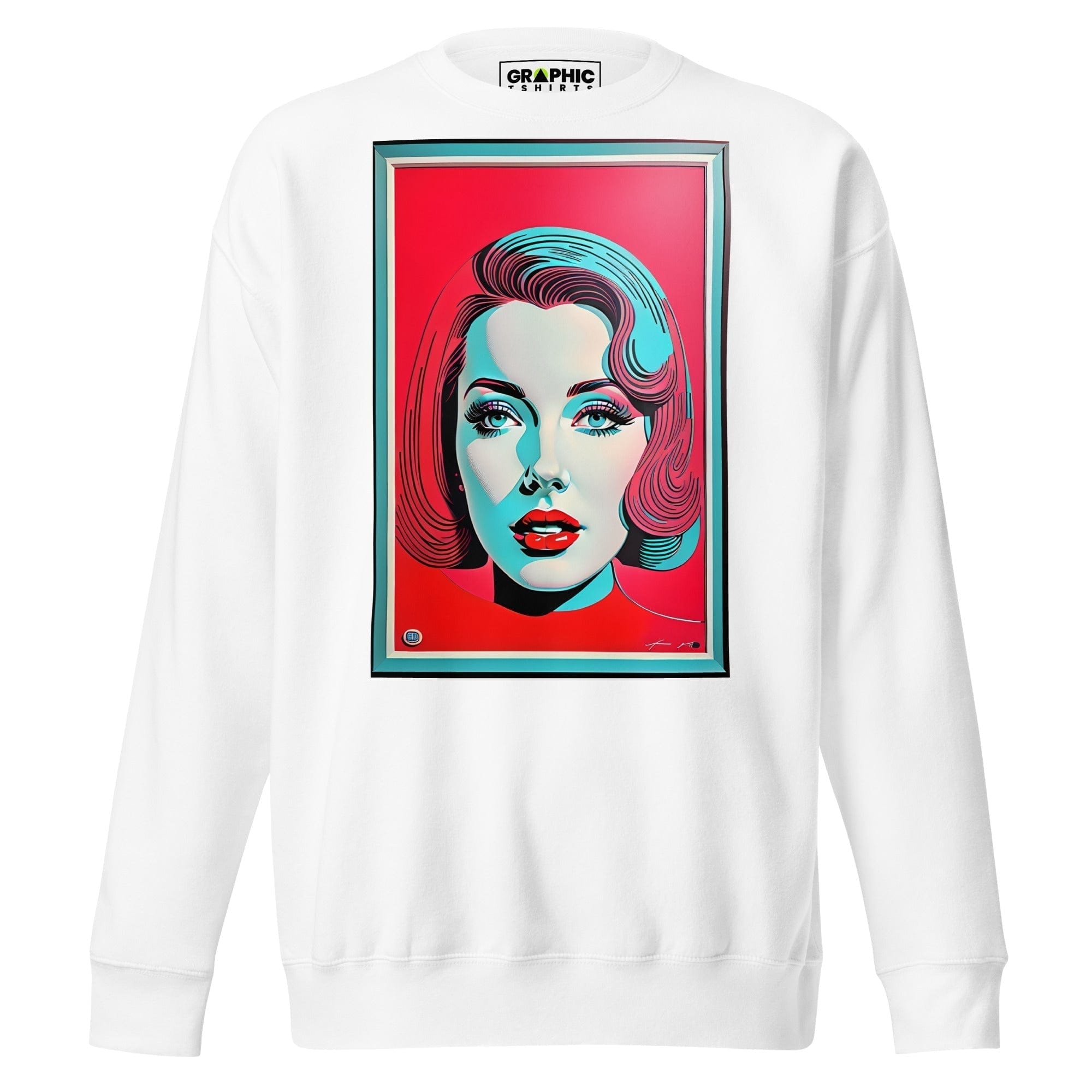 GRAPHIC T-SHIRTS White / S Unisex Premium Sweatshirt - Vintage American Superstar Series v.17