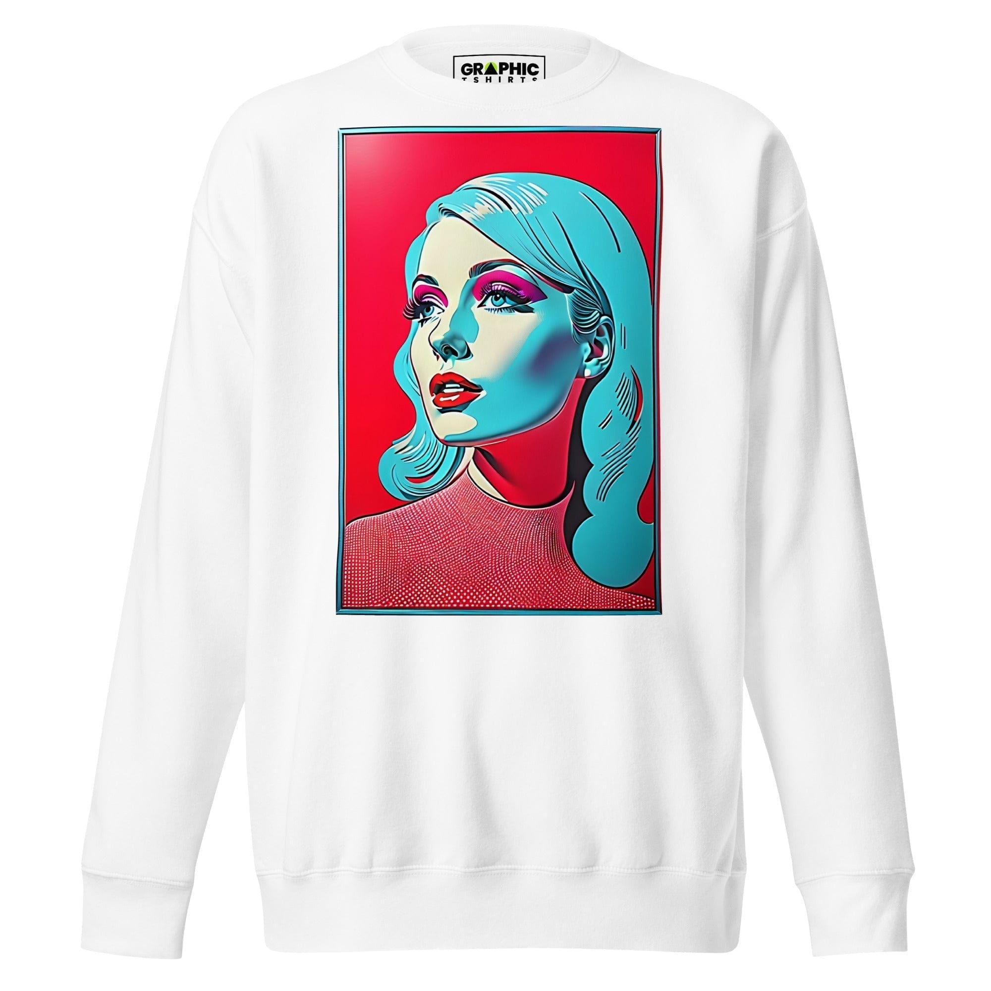 GRAPHIC T-SHIRTS White / S Unisex Premium Sweatshirt - Vintage American Superstar Series v.18