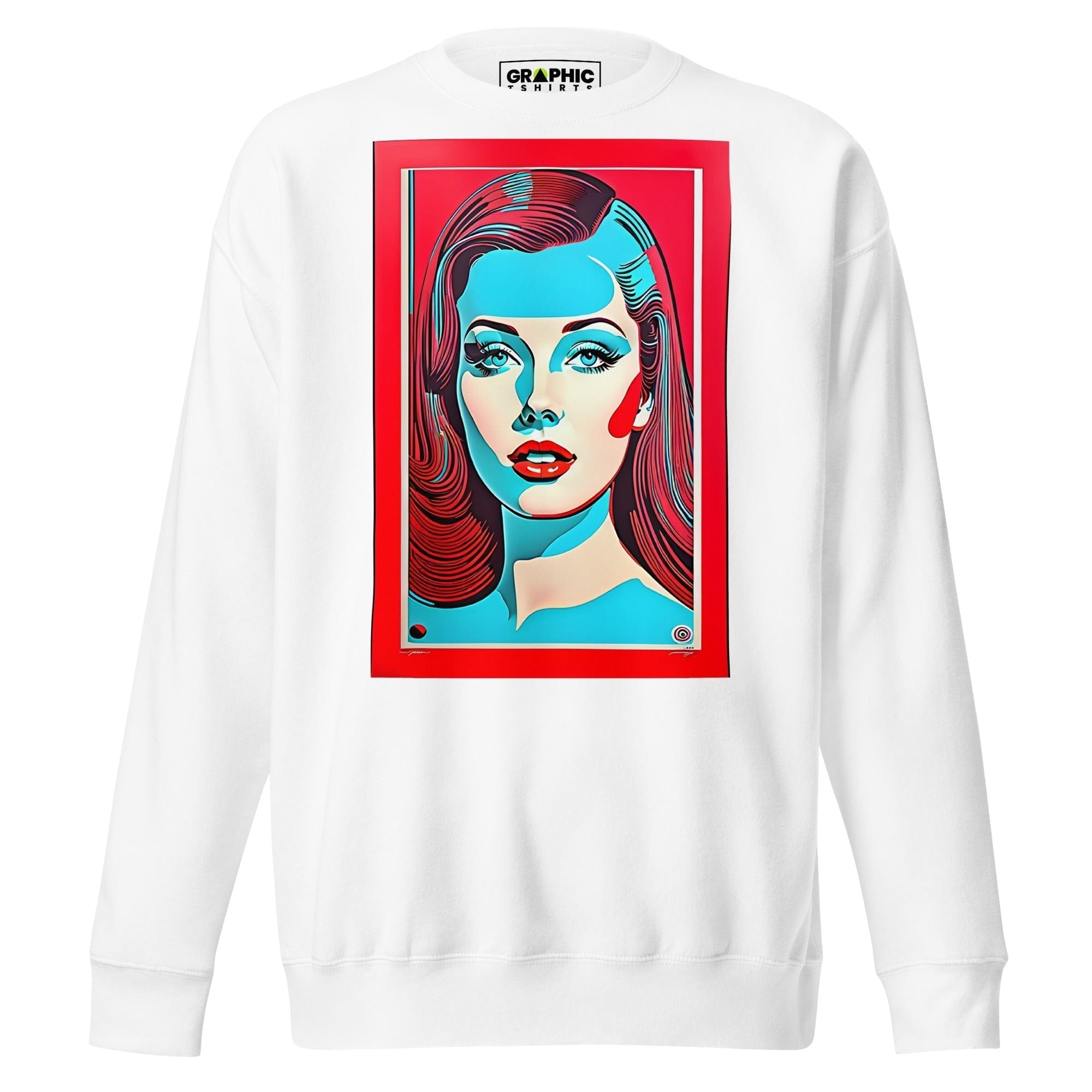 GRAPHIC T-SHIRTS White / S Unisex Premium Sweatshirt - Vintage American Superstar Series v.19