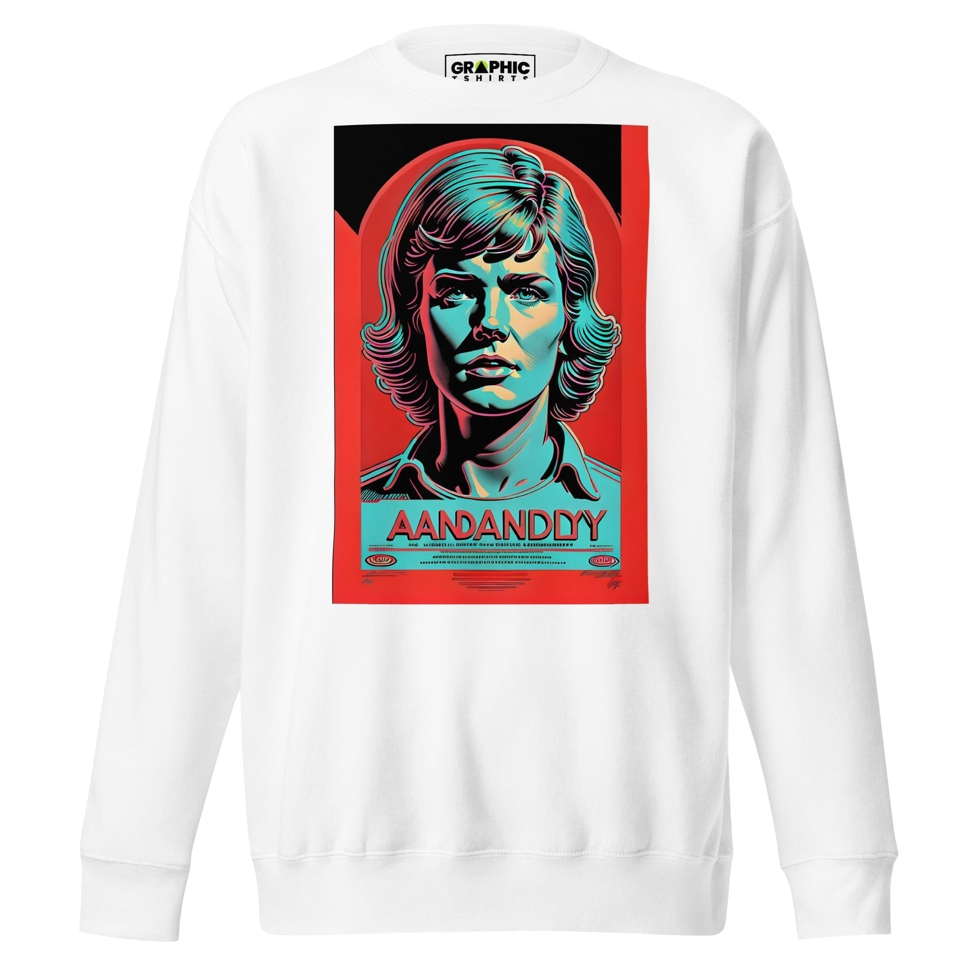 GRAPHIC T-SHIRTS White / S Unisex Premium Sweatshirt - Vintage American Superstar Series v.5