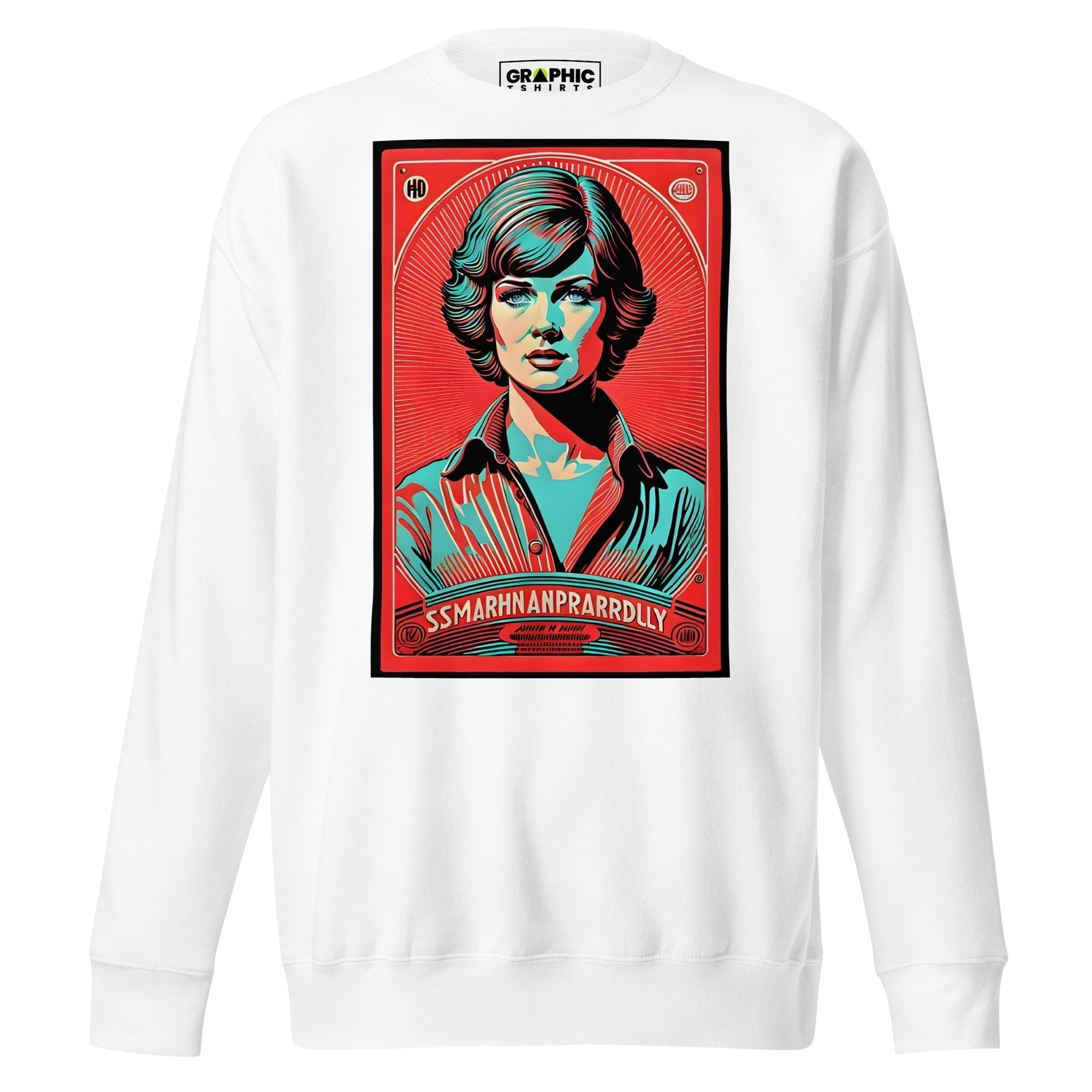 GRAPHIC T-SHIRTS White / S Unisex Premium Sweatshirt - Vintage American Superstar Series v.7