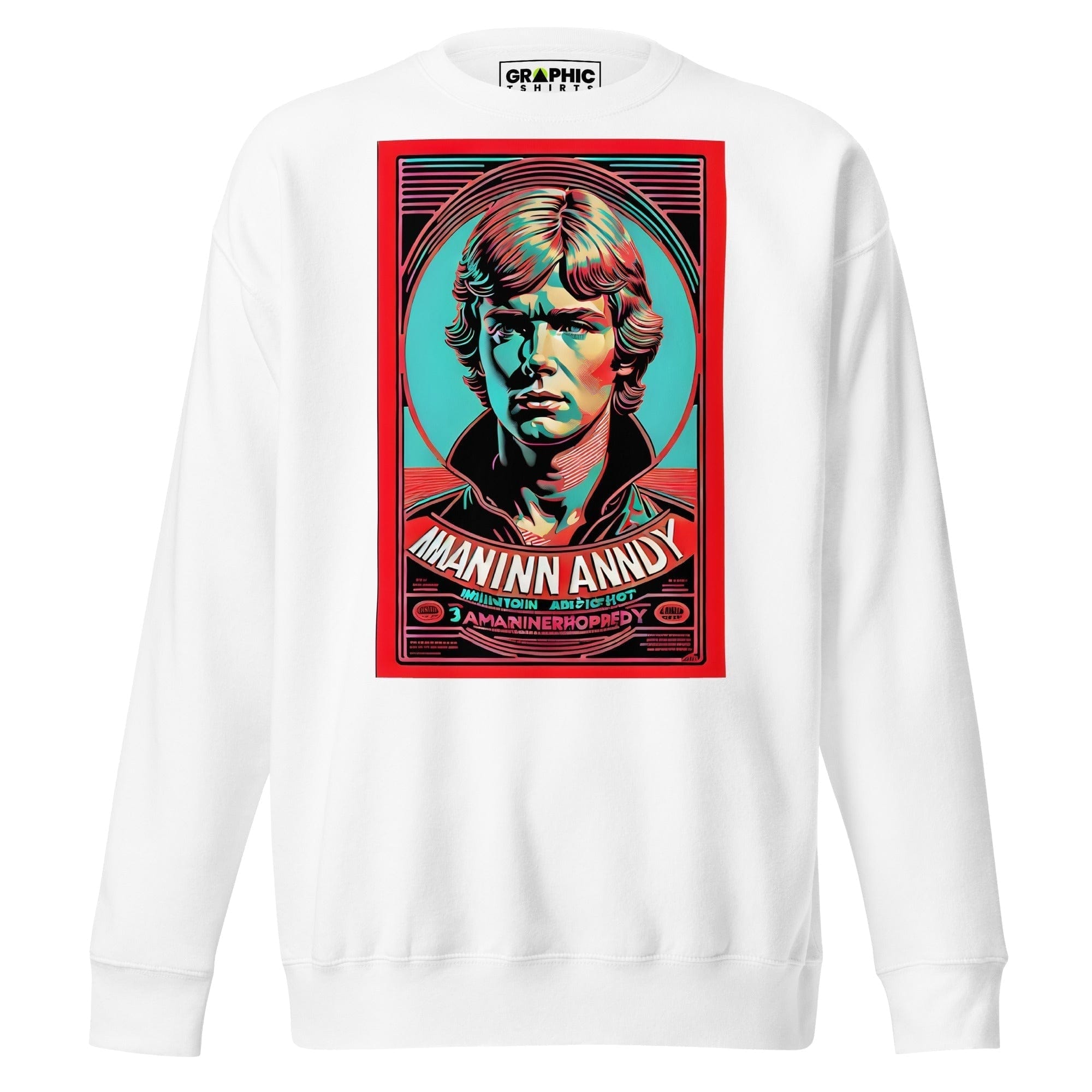 GRAPHIC T-SHIRTS White / S Unisex Premium Sweatshirt - Vintage American Superstar Series v.8