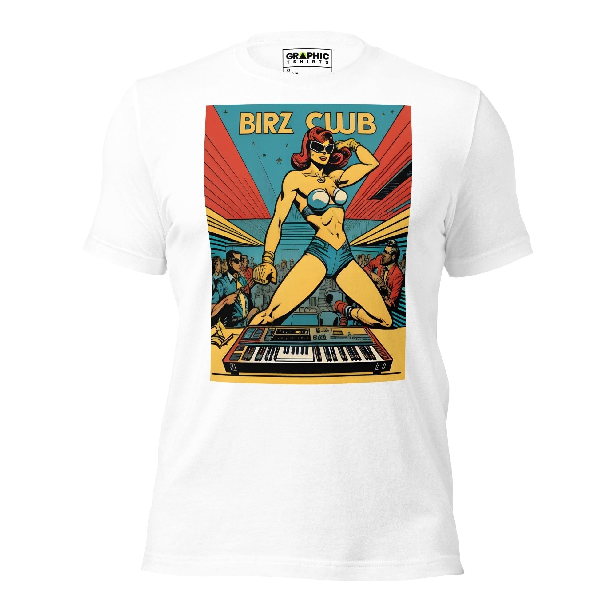 GRAPHIC T-SHIRTS White / XS Unisex Crew Neck T-Shirt - Ibiza Night Club Heroes Comic Series v.4