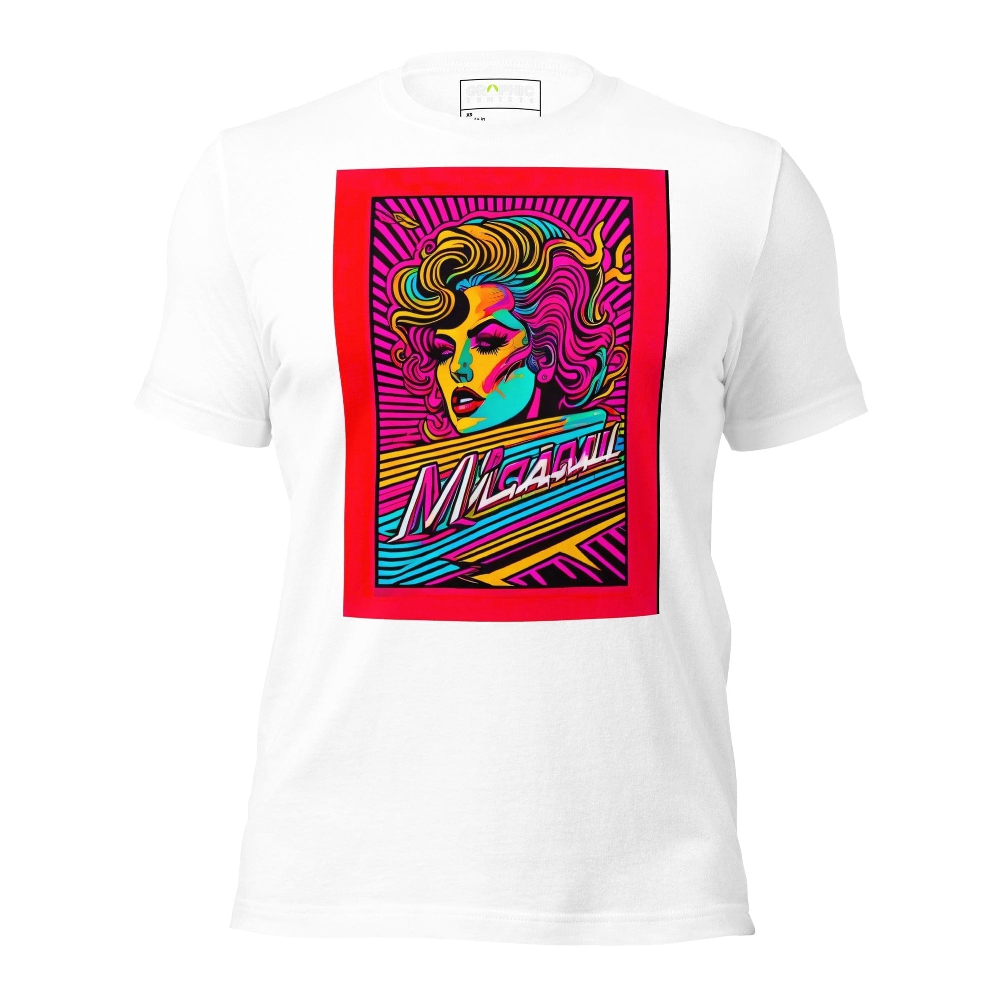 GRAPHIC T-SHIRTS White / XS Unisex Crew Neck T-Shirt - Miami Heatwave Series v.1