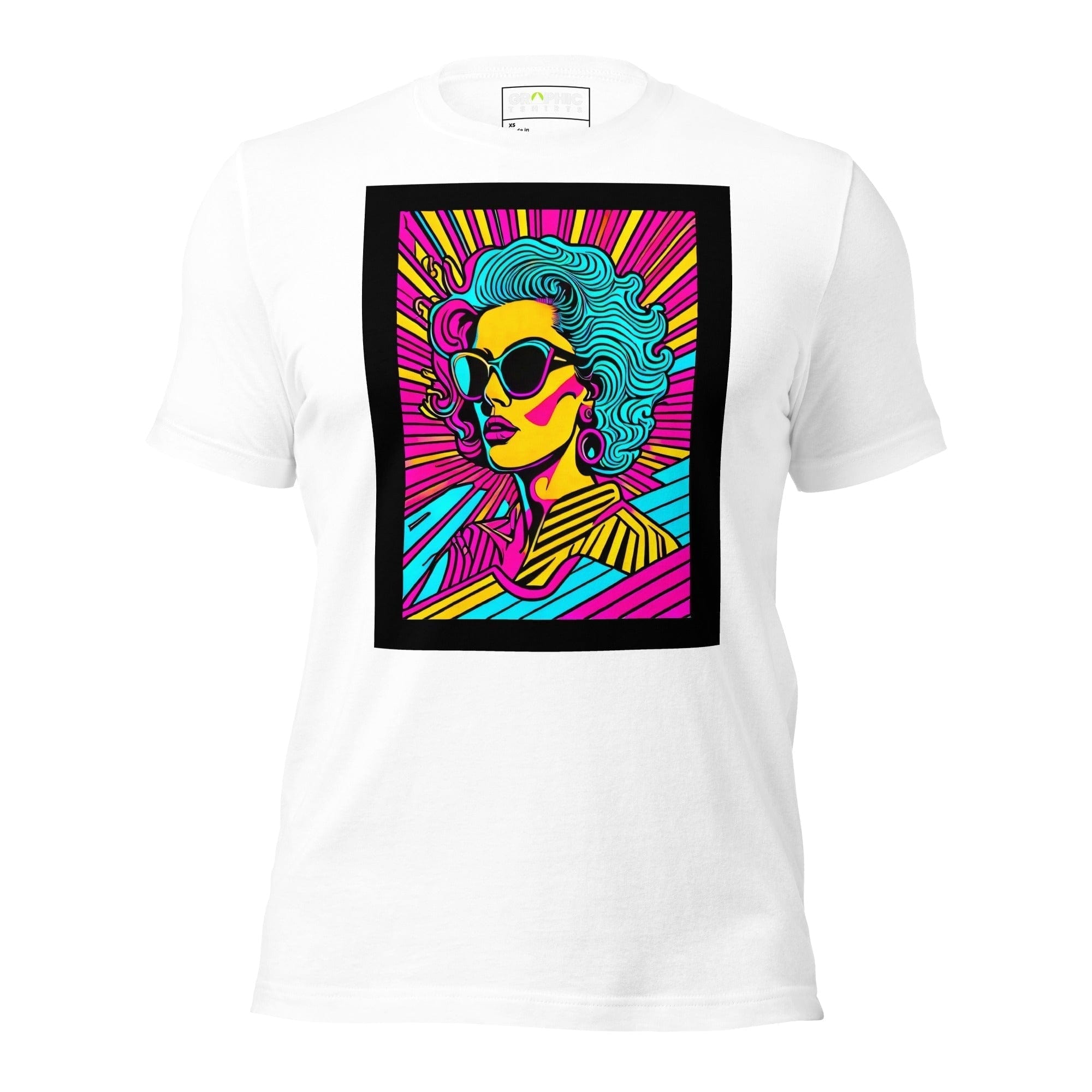 GRAPHIC T-SHIRTS White / XS Unisex Crew Neck T-Shirt - Miami Heatwave Series v.14