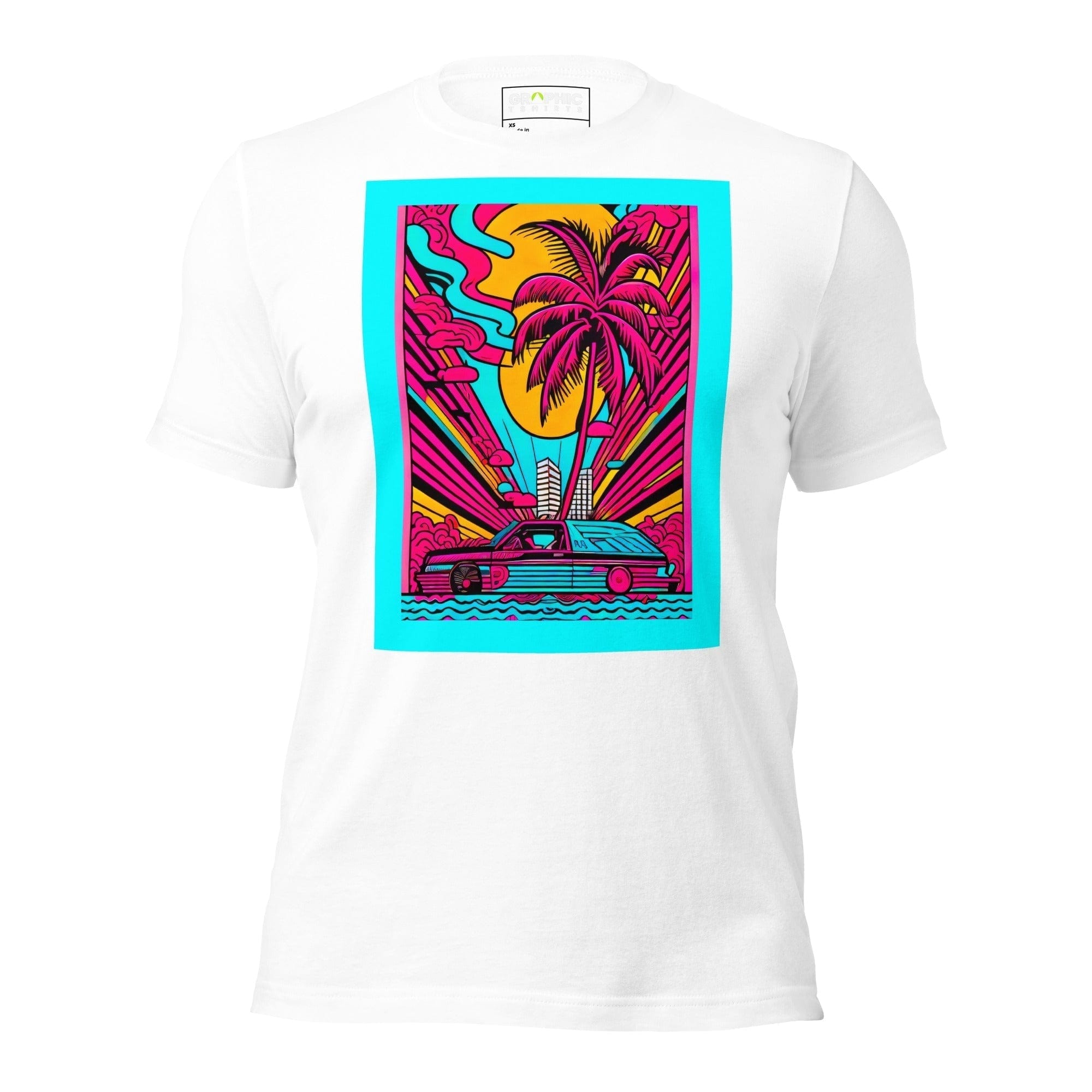 GRAPHIC T-SHIRTS White / XS Unisex Crew Neck T-Shirt - Miami Heatwave Series v.15