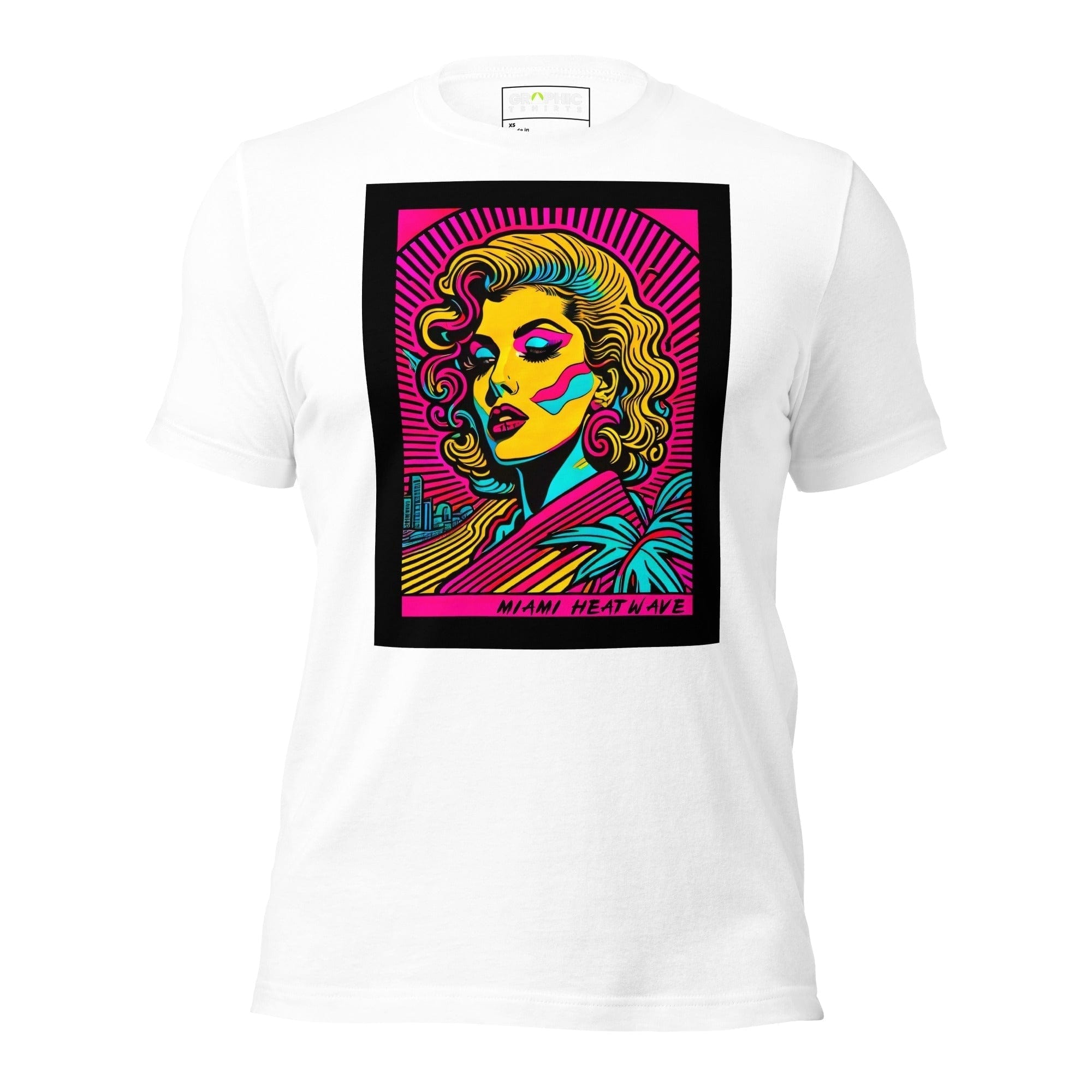 GRAPHIC T-SHIRTS White / XS Unisex Crew Neck T-Shirt - Miami Heatwave Series v.20