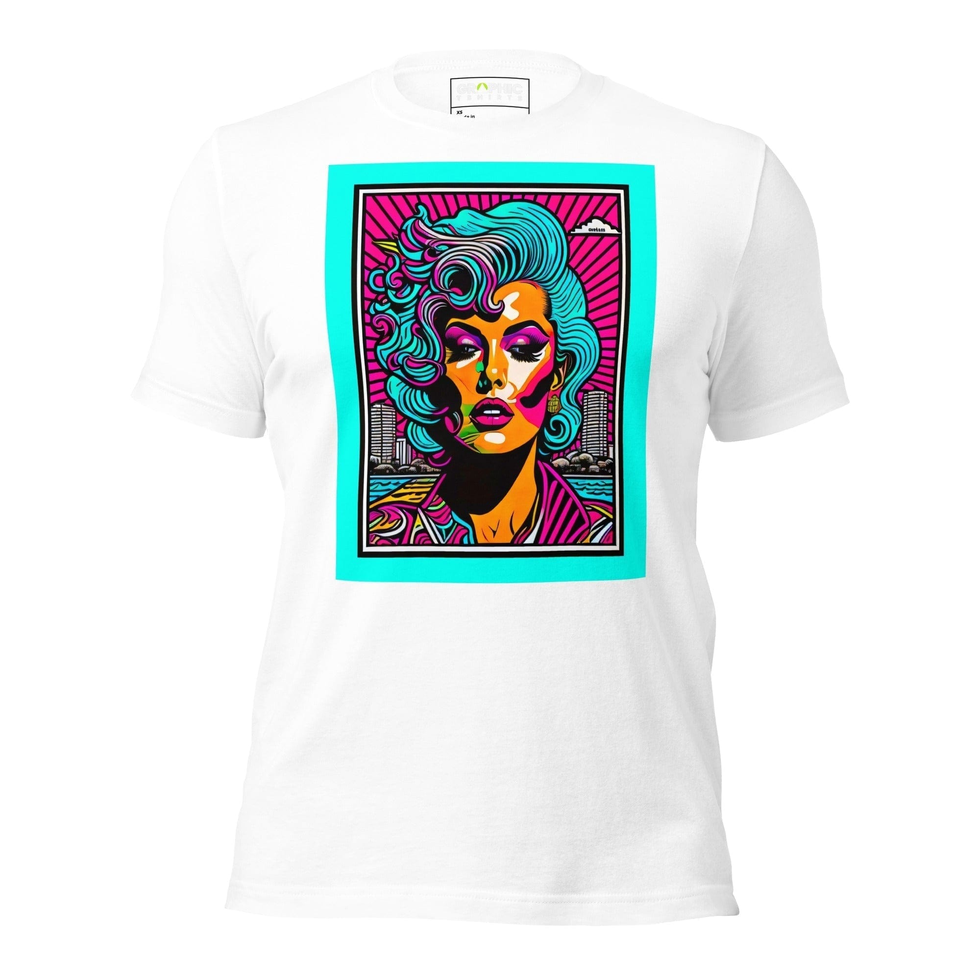 GRAPHIC T-SHIRTS White / XS Unisex Crew Neck T-Shirt - Miami Heatwave Series v.23