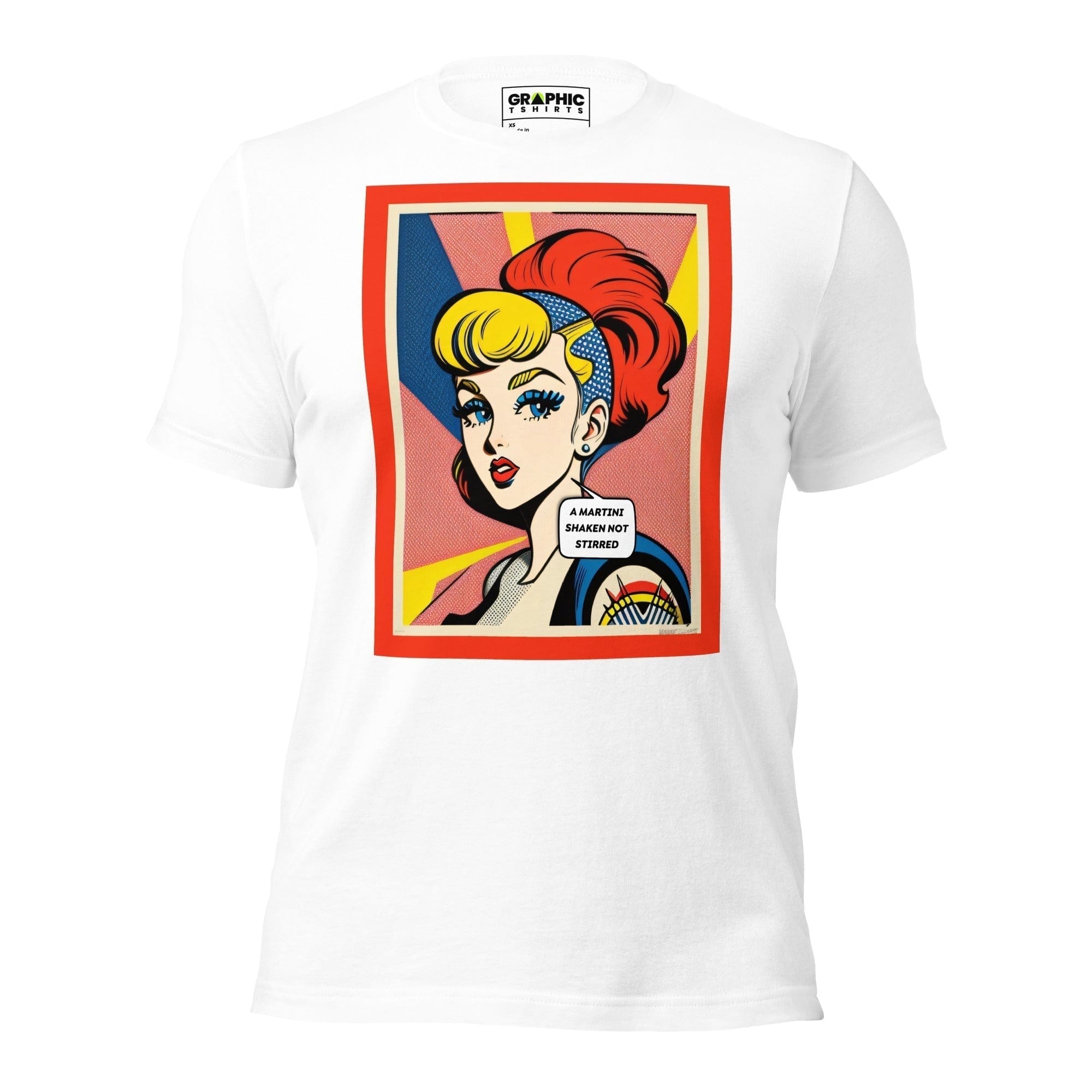 GRAPHIC T-SHIRTS White / XS Unisex Crew Neck T-Shirt - Vintage American Comic Series v.42