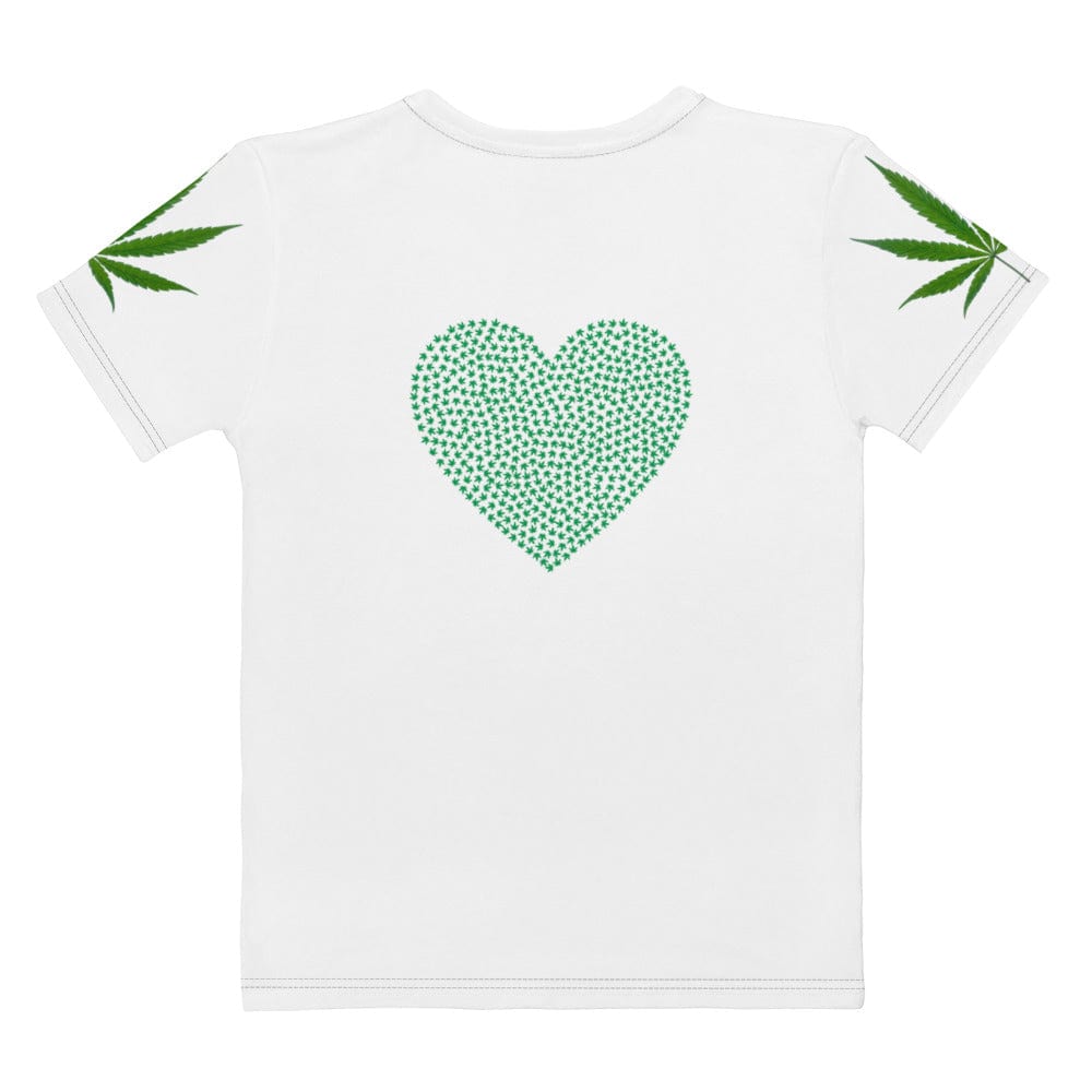 GRAPHIC T-SHIRTS Women's All-Over Print Crew Neck T-Shirt - 420 Love