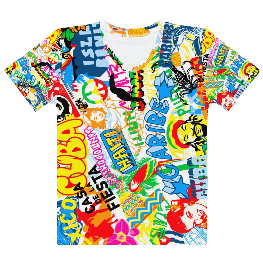 GRAPHIC T-SHIRTS XS Unisex All-Over Print Crew Neck T-Shirt - Caribbean National Movement Ja Mon!