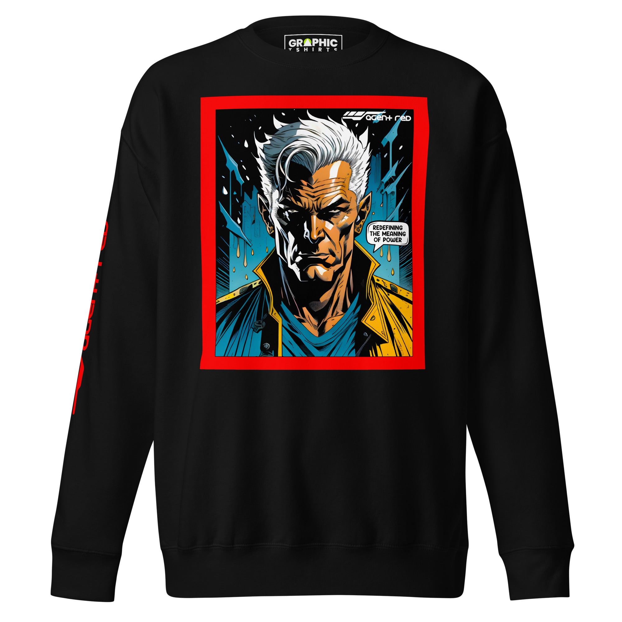 Unisex Premium Sweatshirt - Agent Red Cyberpunk Series v.39