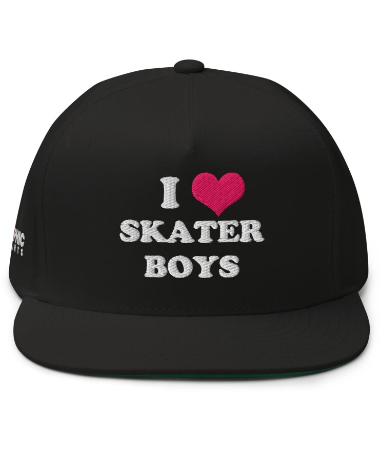 Flat Bill Cap - I Love Skater Boys