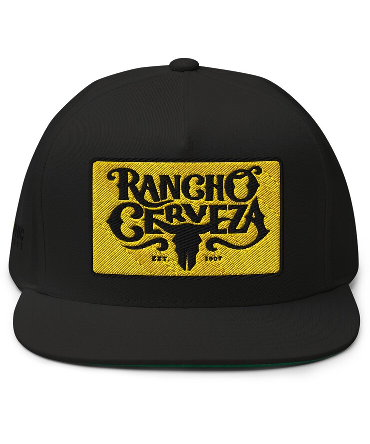 Flat Bill Cap - Rancho Cerveza | Hat | Buy Online | GRAPHIC T-SHIRTS