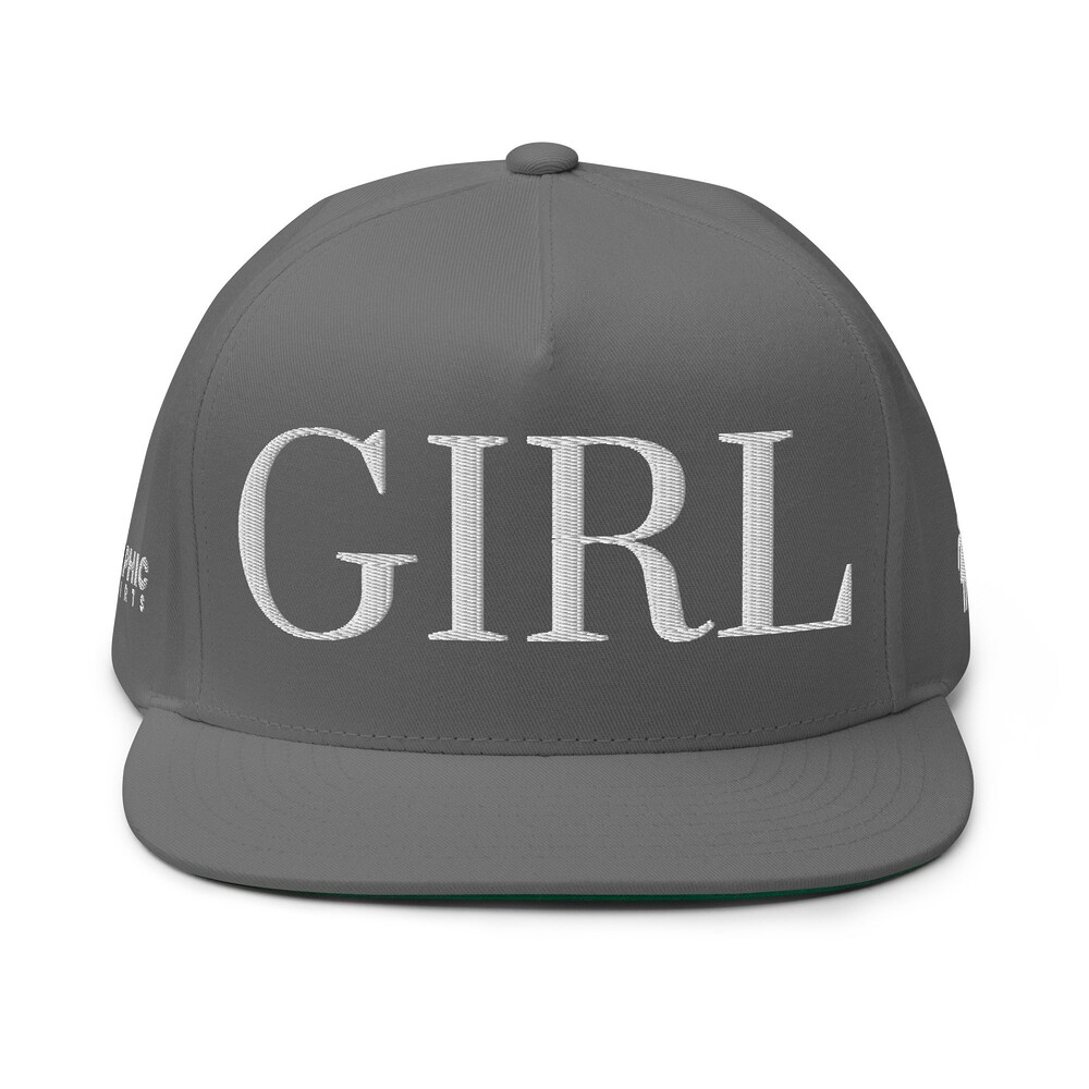 Flat Bill Cap - GIRL — GRAPHIC T-SHIRTS