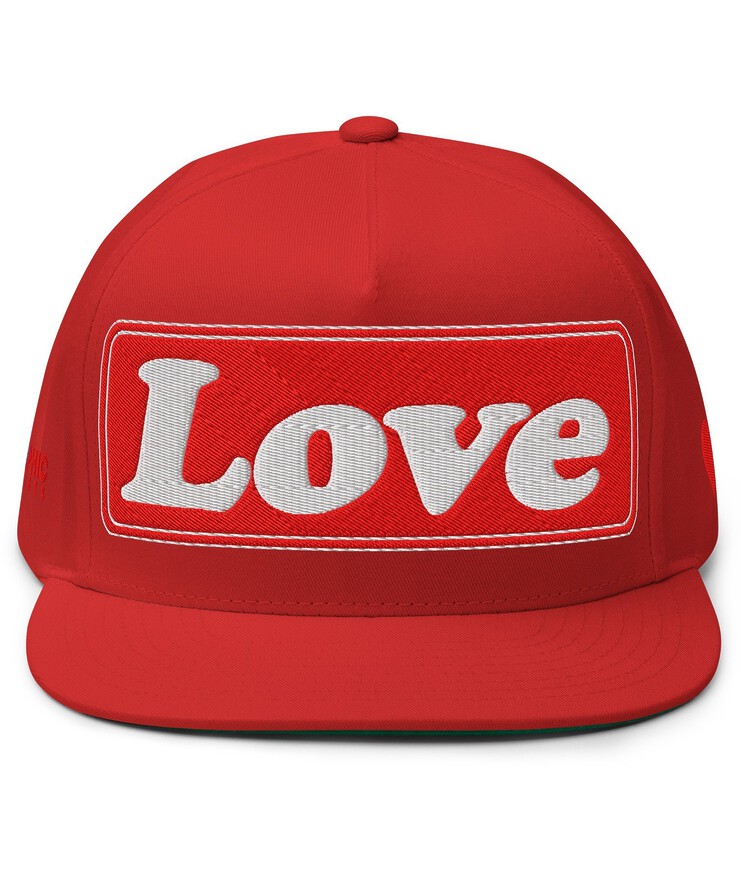 Flat Bill Cap - LOVE | Hat | Buy Online | GRAPHIC T-SHIRTS