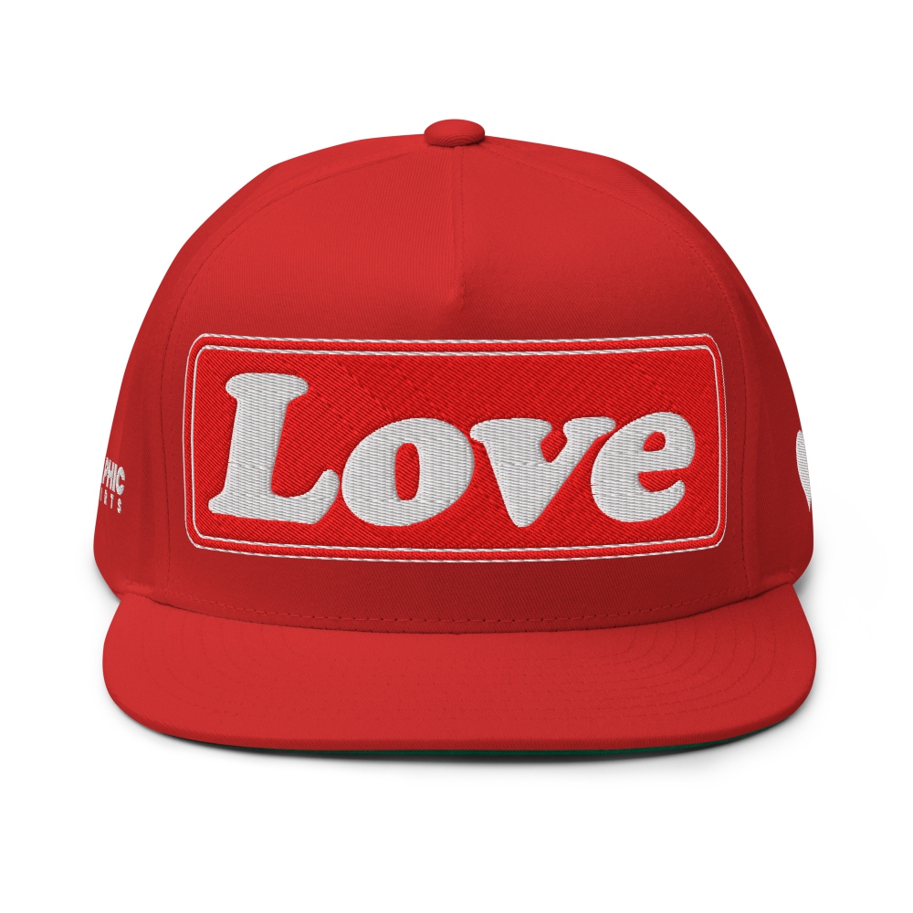 Flat Bill Cap - LOVE