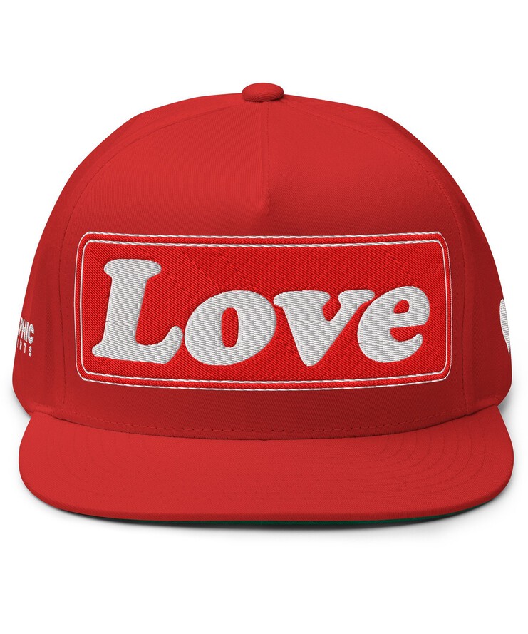 Flat Bill Cap - LOVE | Hat | Buy Online | GRAPHIC T-SHIRTS