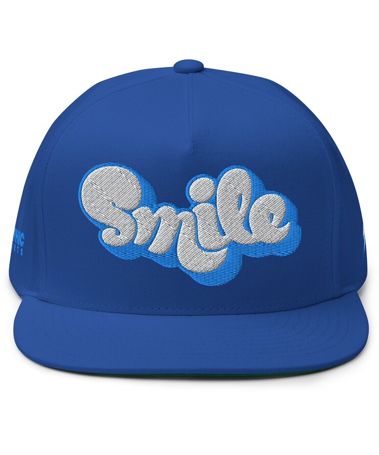 Flat Bill Cap - Smile | Hat | Buy Online | GRAPHIC T-SHIRTS