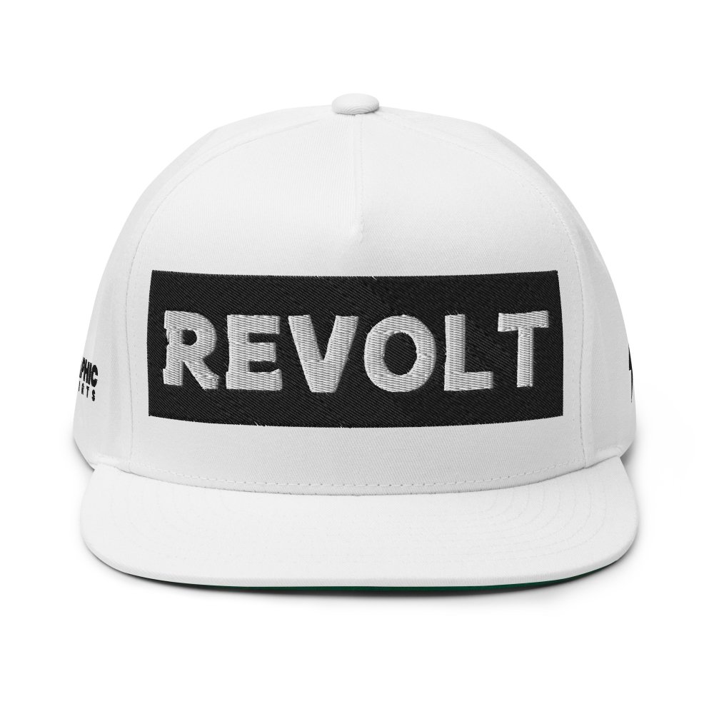 Flat Bill Cap - REVOLT — GRAPHIC T-SHIRTS
