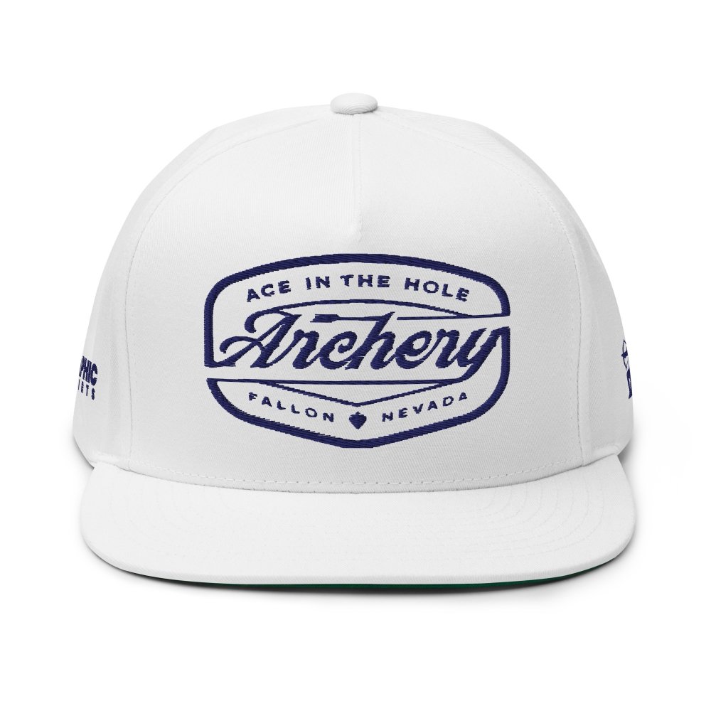 Flat Bill Cap - Ace In The Hole Archery — GRAPHIC T-SHIRTS