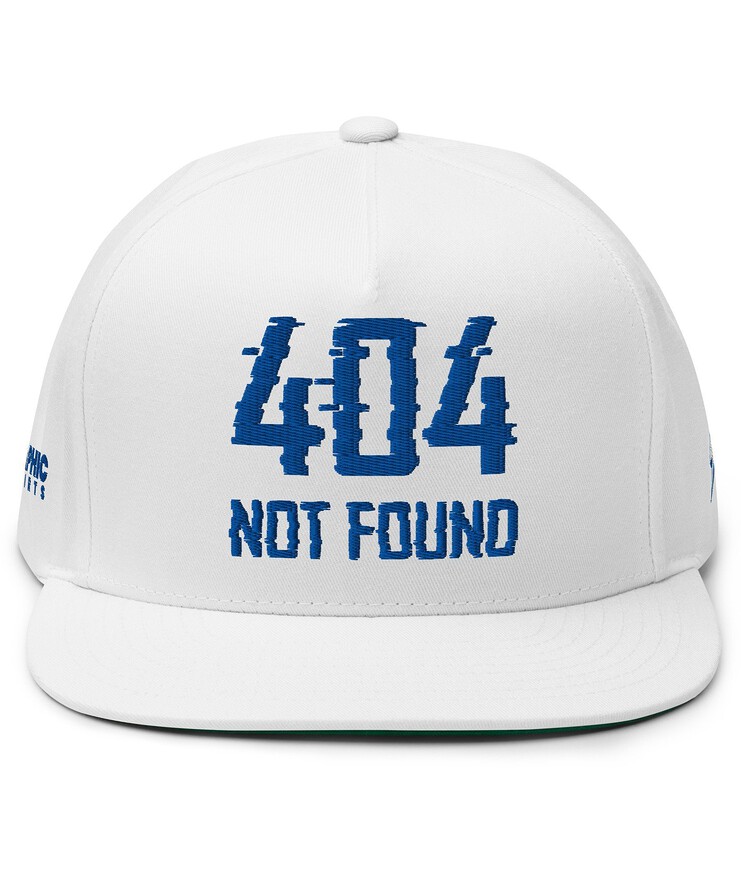 Flat Bill Cap - 404 Not Found | Hat | Buy Online | GRAPHIC T-SHIRTS