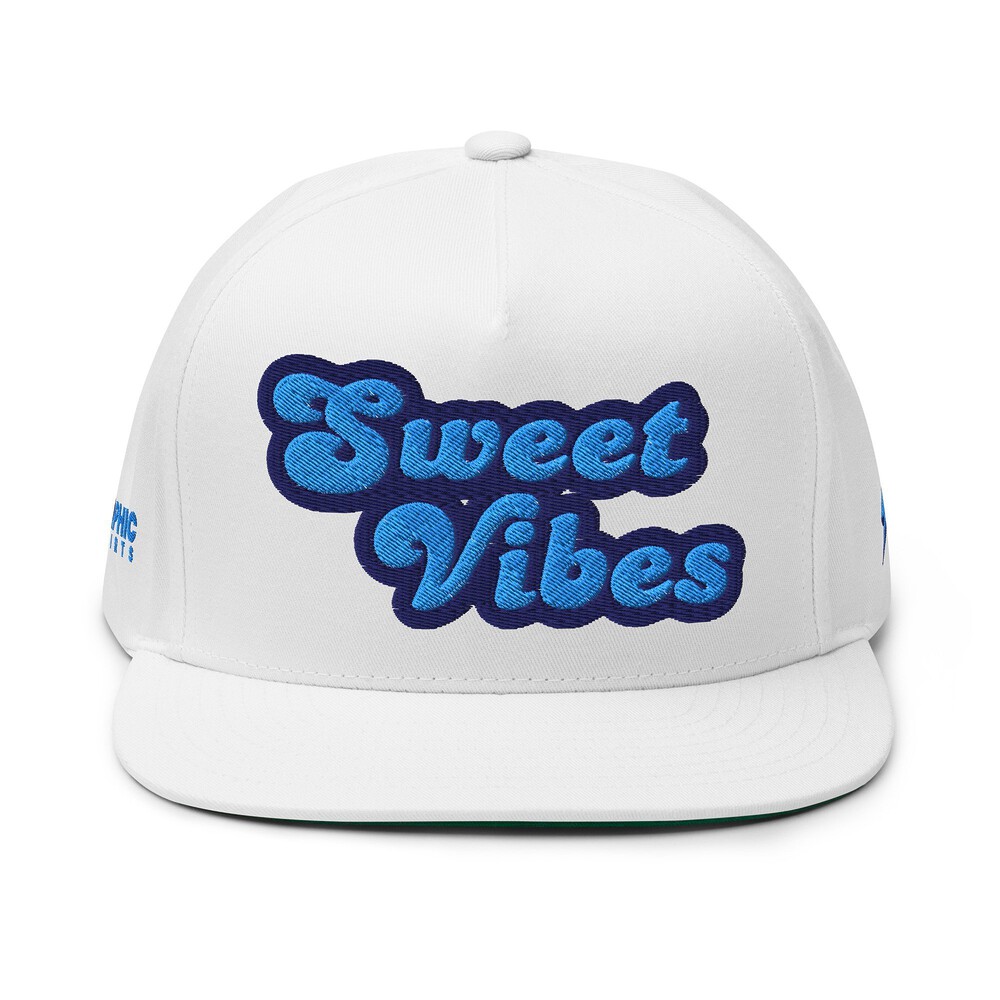 Flat Bill Cap - Sweet Vibes — GRAPHIC T-SHIRTS