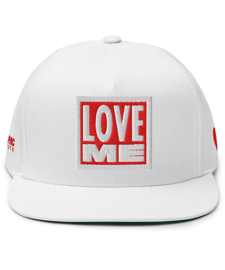 Flat Bill Cap - Love Me | Hat | Buy Online | GRAPHIC T-SHIRTS