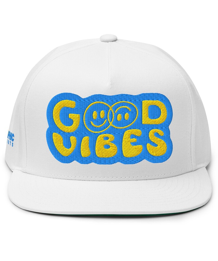 Flat Bill Cap - Good Vibes | Hat | Buy Online | GRAPHIC T-SHIRTS