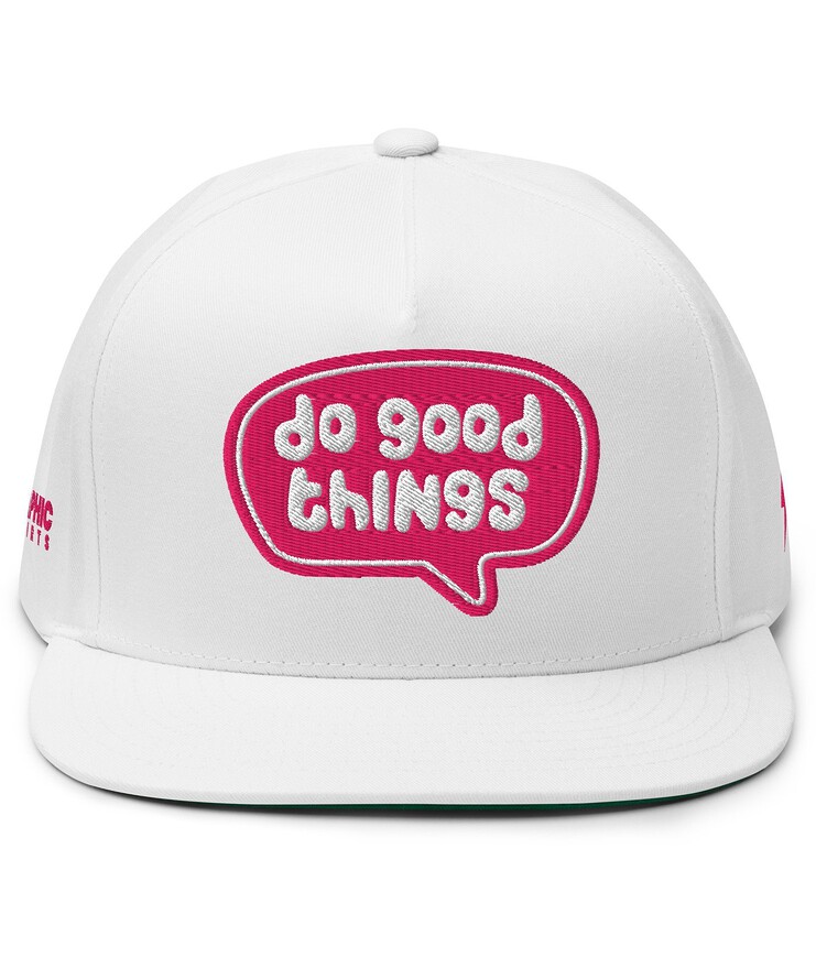 Flat Bill Cap - Do Good Things | Hat | Buy Online | GRAPHIC T-SHIRTS