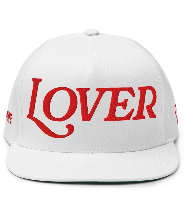 Flat Bill Cap - LOVER | Hat | Buy Online | GRAPHIC T-SHIRTS