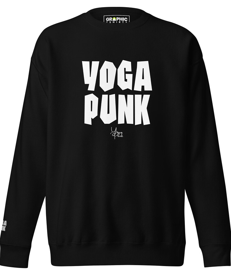 Unisex Premium Sweatshirt With Embroidered Sleeve - YOGA PUNK | Sweatshirt | Buy Online | GRAPHIC T-SHIRTS