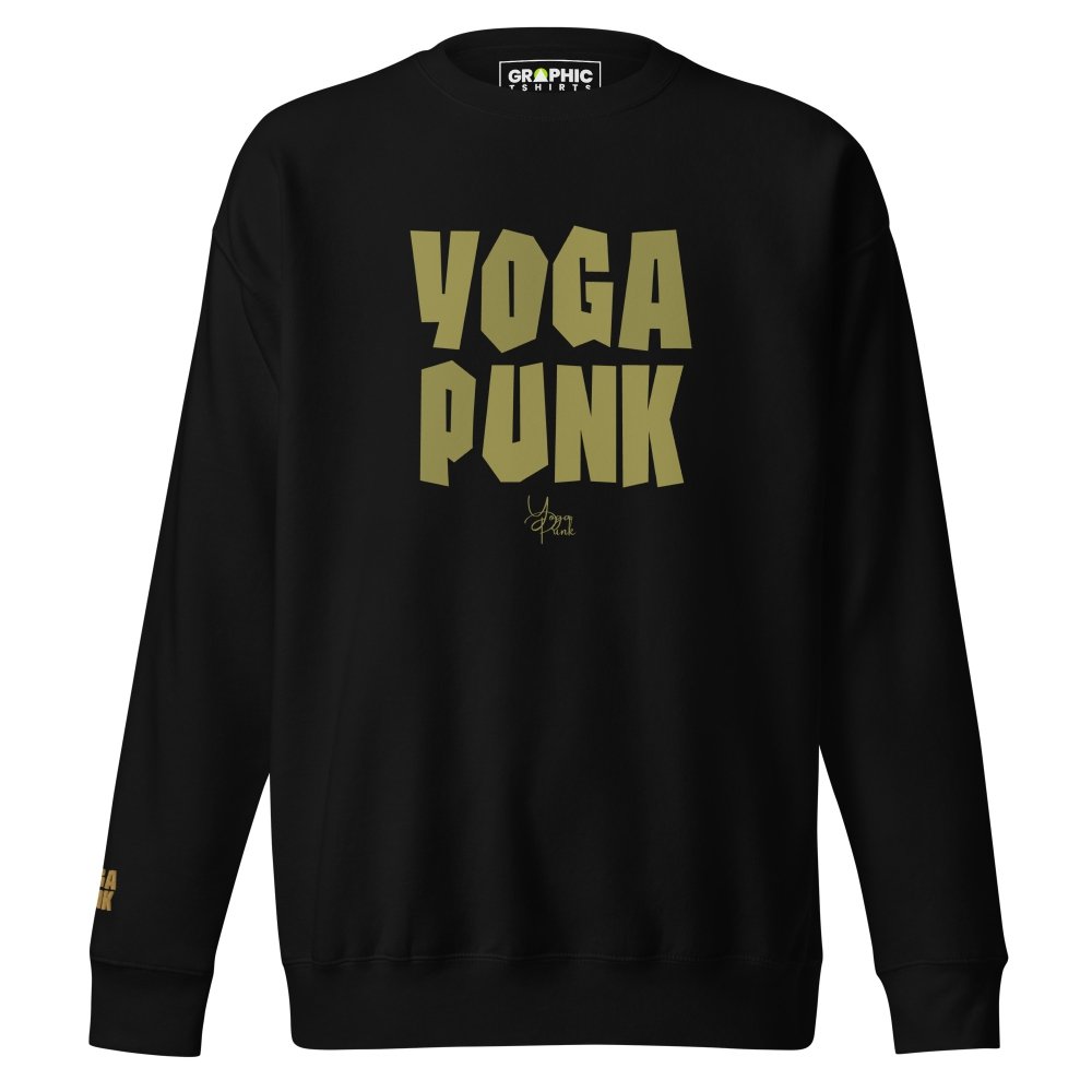 Unisex Premium Sweatshirt With Embroidered Sleeve - YOGA PUNK