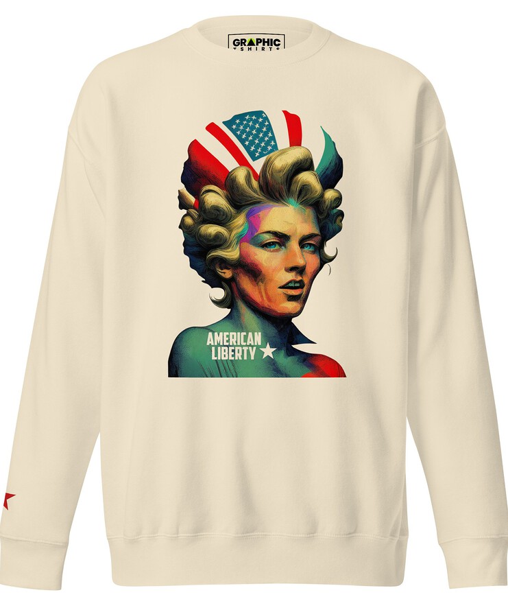 Unisex Premium Sweatshirt - American Liberty | Sweatshirt | Buy Online | GRAPHIC T-SHIRTS