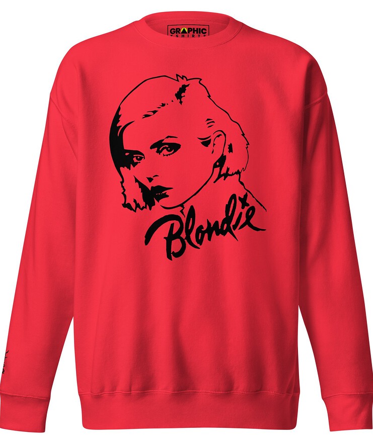 Unisex Premium Sweatshirt With Embroidered Sleeve - Blondie | Sweatshirt | Buy Online | GRAPHIC T-SHIRTS