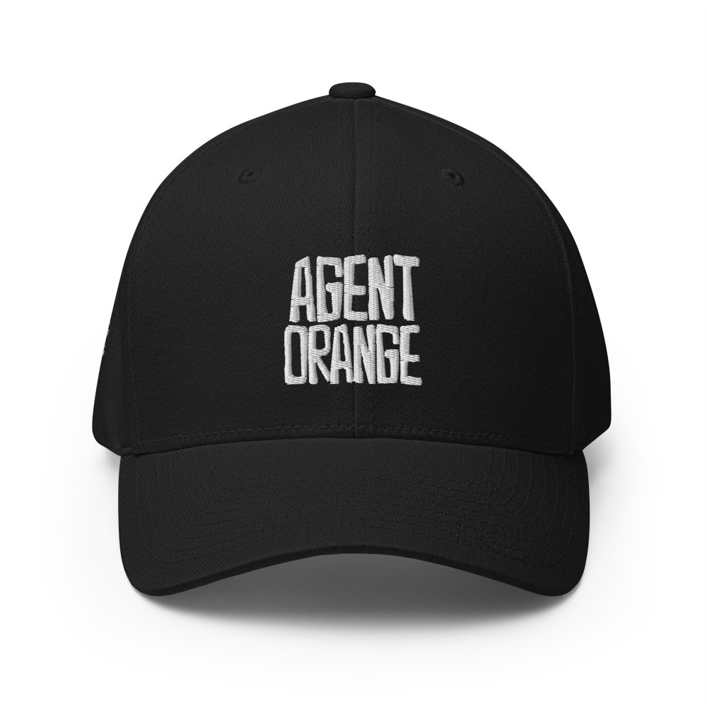 Structured Flexfit Cap - Agent Orange — GRAPHIC T-SHIRTS