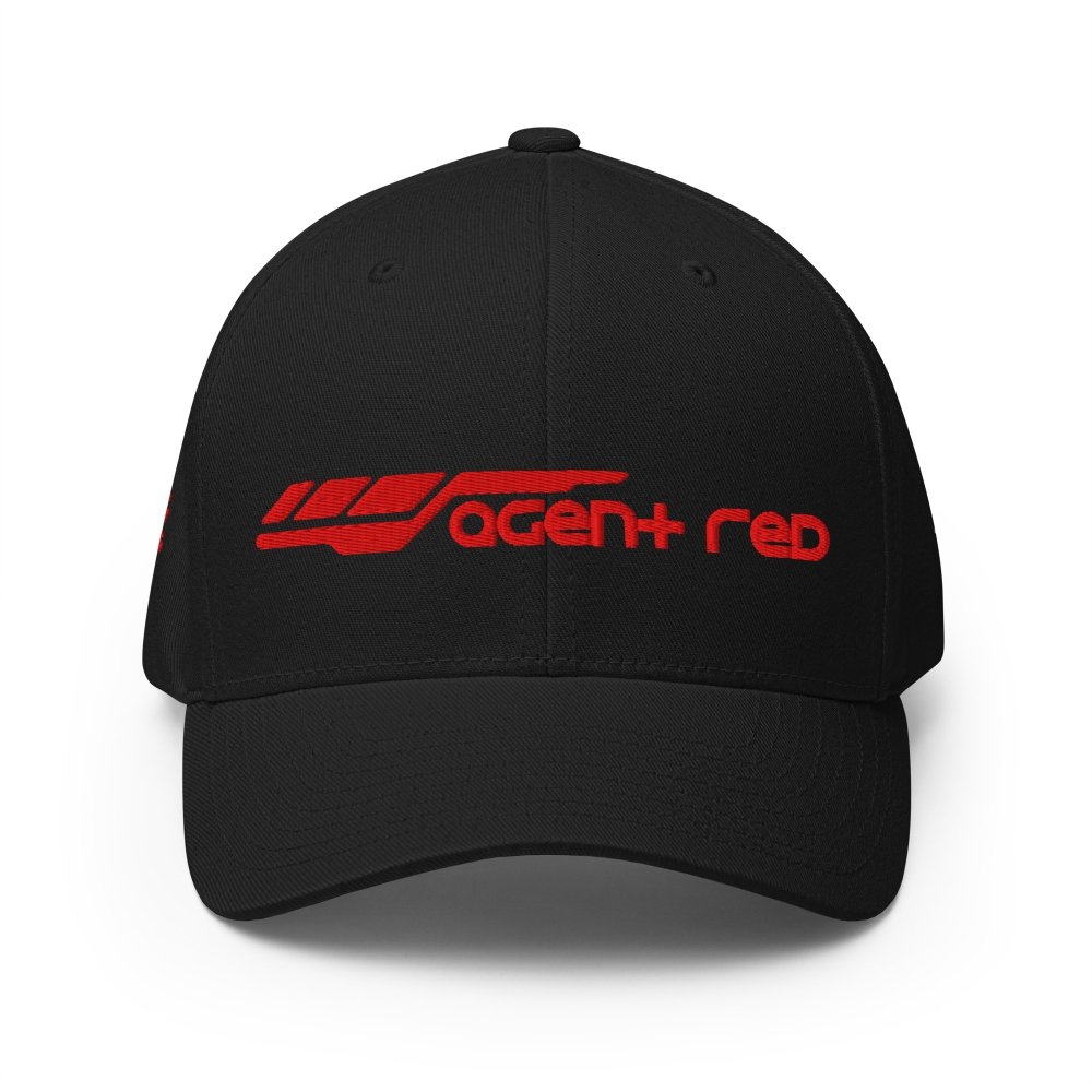Structured Flexfit Cap - Agent Red Series — GRAPHIC T-SHIRTS