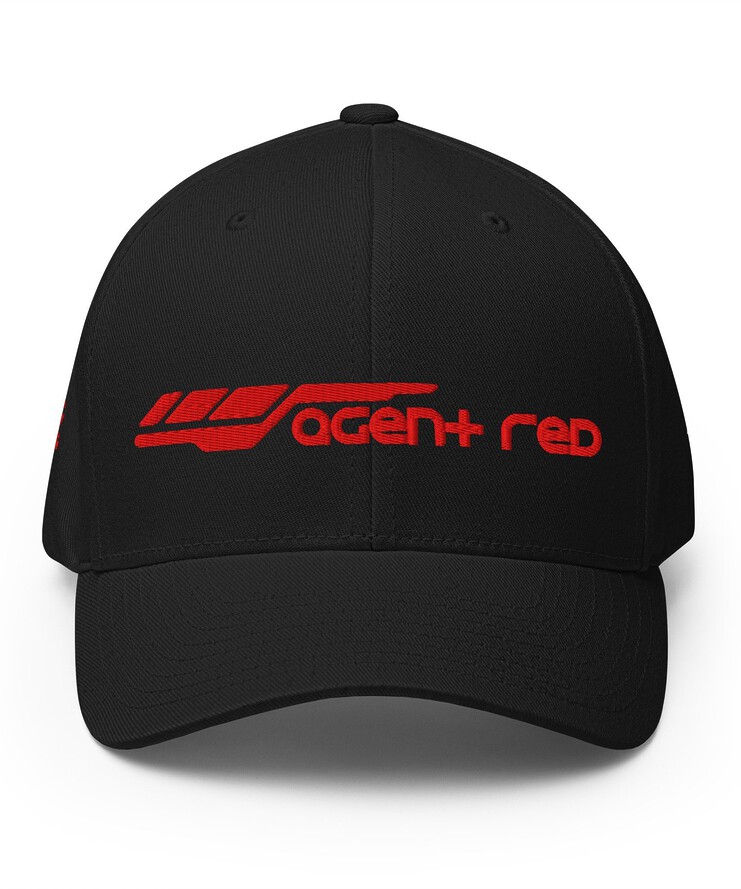 Structured Flexfit Cap - Agent Red Series | Hat | Buy Online | GRAPHIC T-SHIRTS
