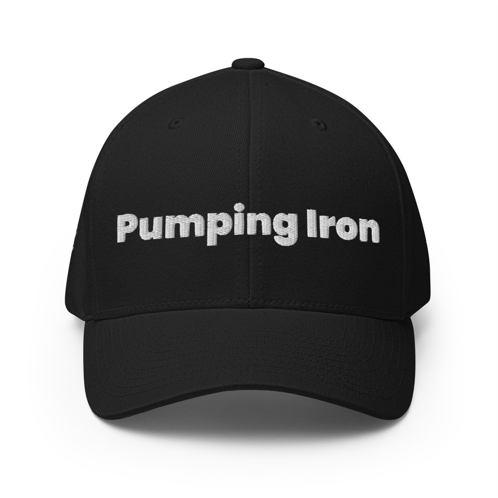 Structured Flexfit Cap - Pumping Iron — GRAPHIC T-SHIRTS