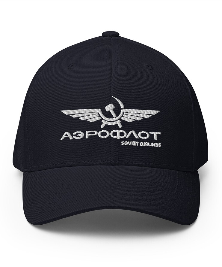 Structured Flexfit Cap - Aeroflot Russian Airlines | Hat | Buy Online | GRAPHIC T-SHIRTS