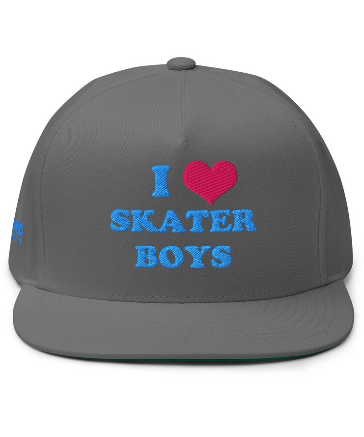 Flat Bill Cap - I Love Skater Boys | Hat | Buy Online | GRAPHIC T-SHIRTS