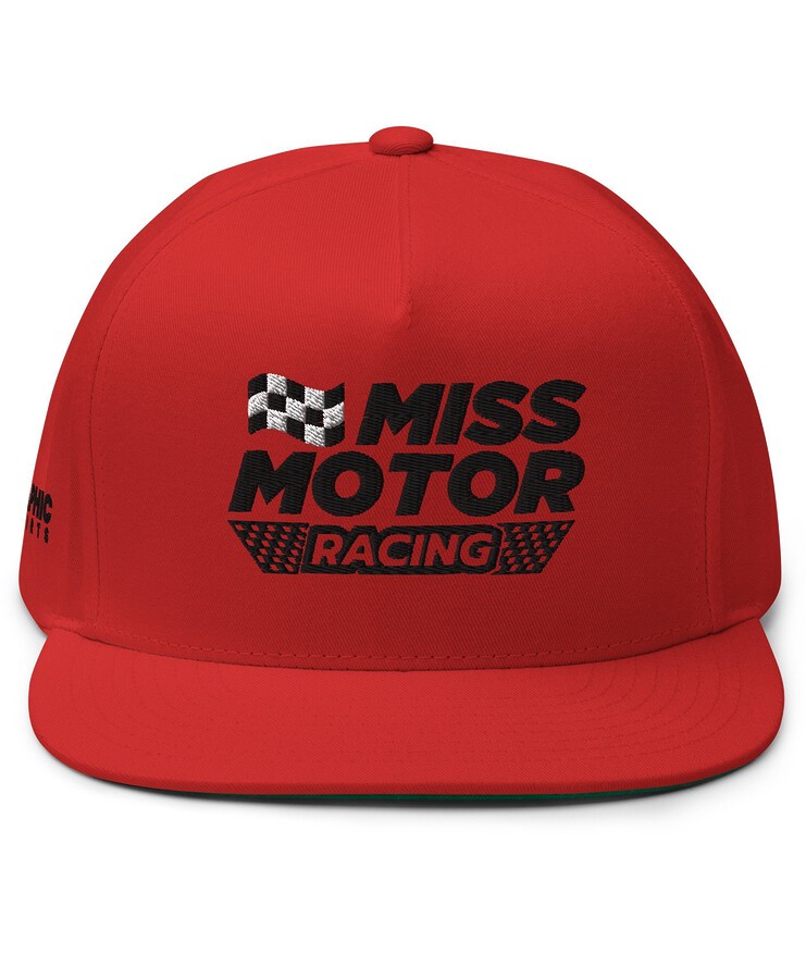 Flat Bill Cap - Miss Motor Racing | Hat | Buy Online | GRAPHIC T-SHIRTS