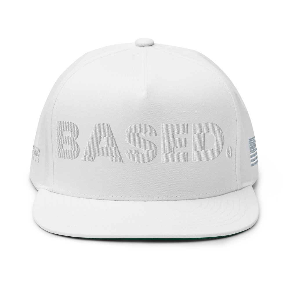 Flat Bill Cap - BASED. — GRAPHIC T-SHIRTS