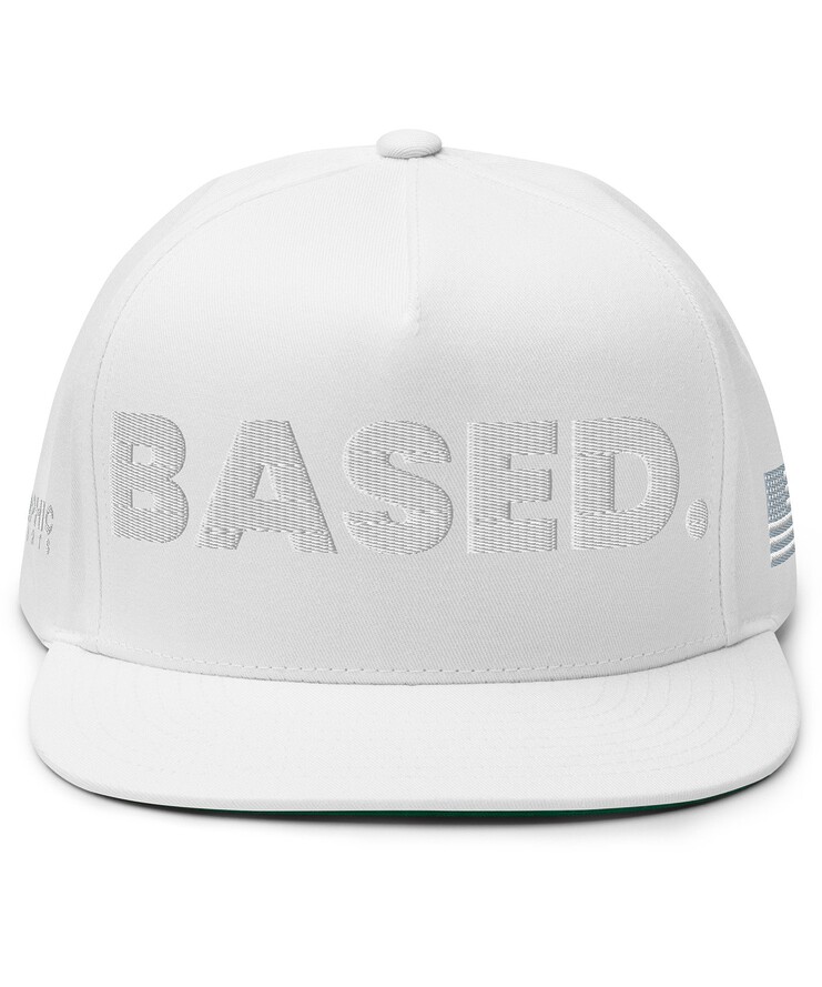 Flat Bill Cap - BASED. | Hat | Buy Online | GRAPHIC T-SHIRTS